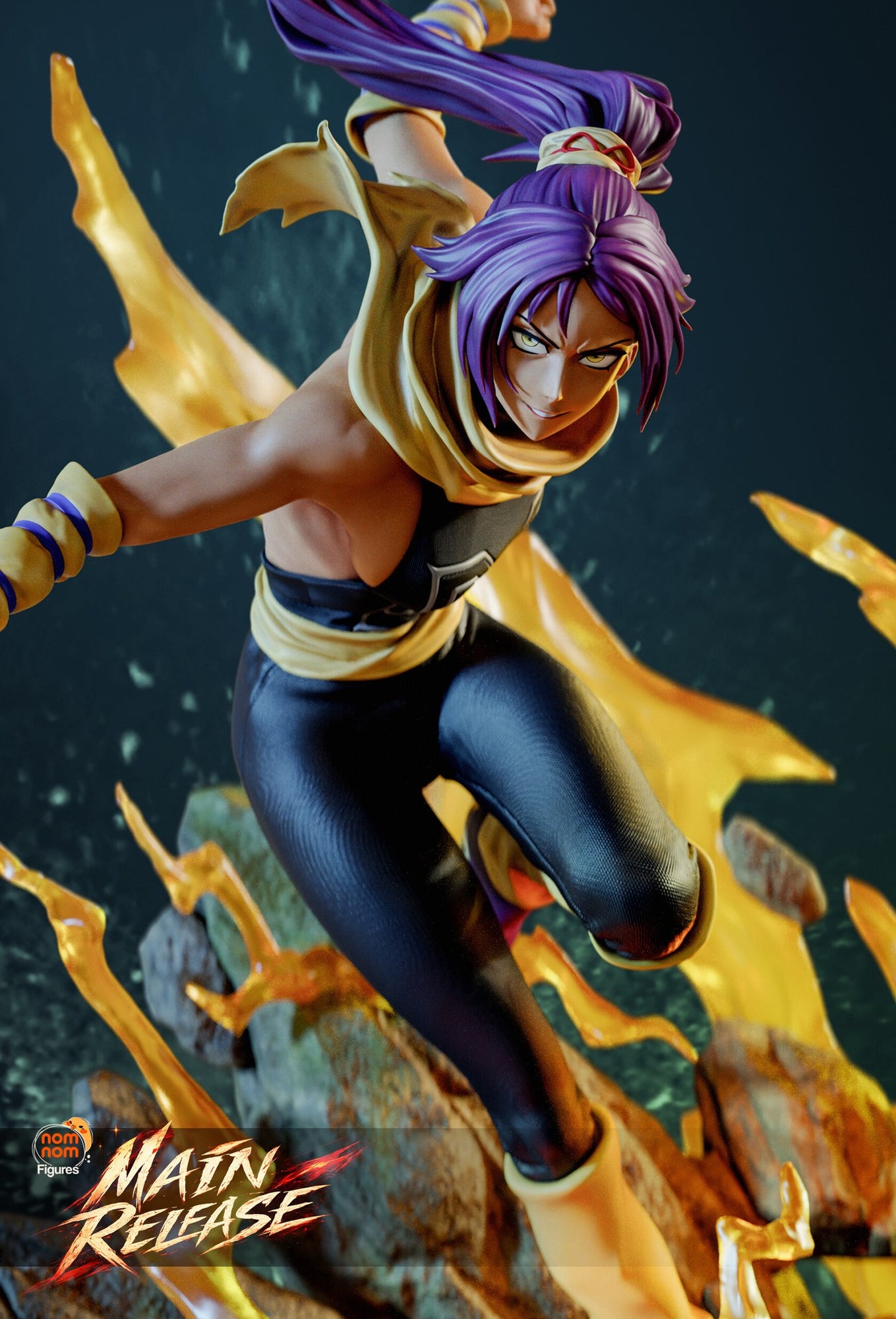 Yoruichi Shihoin Bleach resin figure by NomNom Figures — studio preview 1