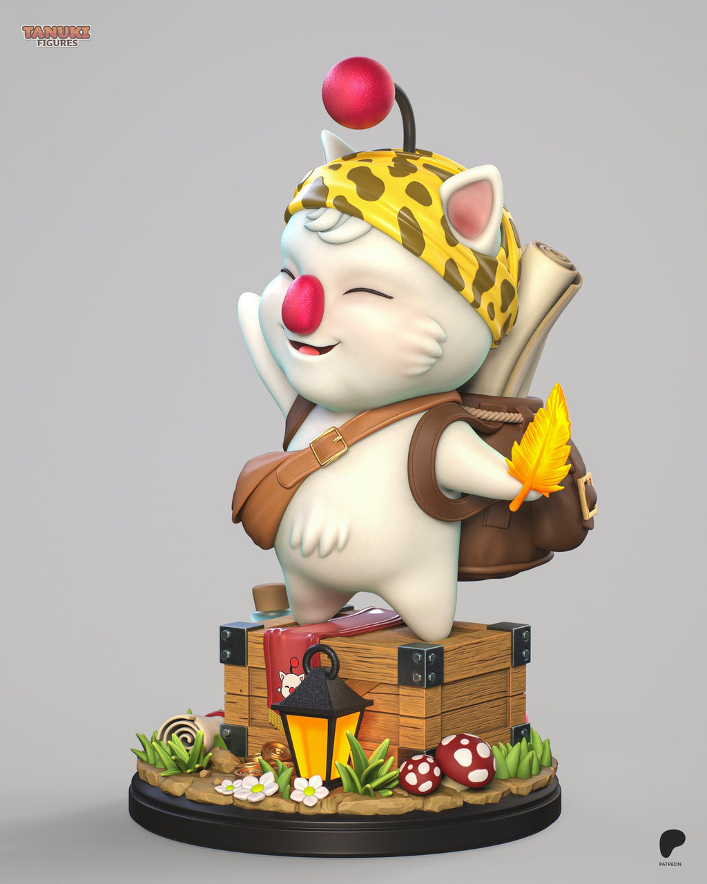 Moogle (Final Fantasy) resin figure by Tanuki Figures — studio render 5