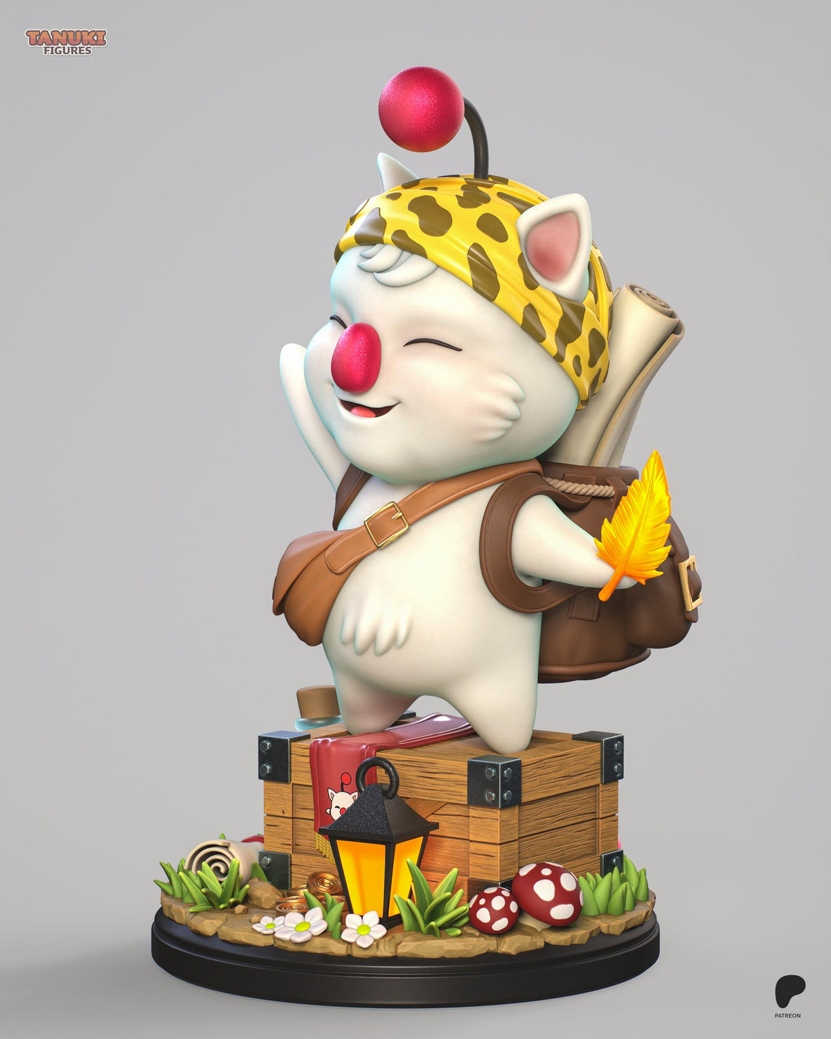 Moogle (Final Fantasy) resin figure by Tanuki Figures — studio render 5