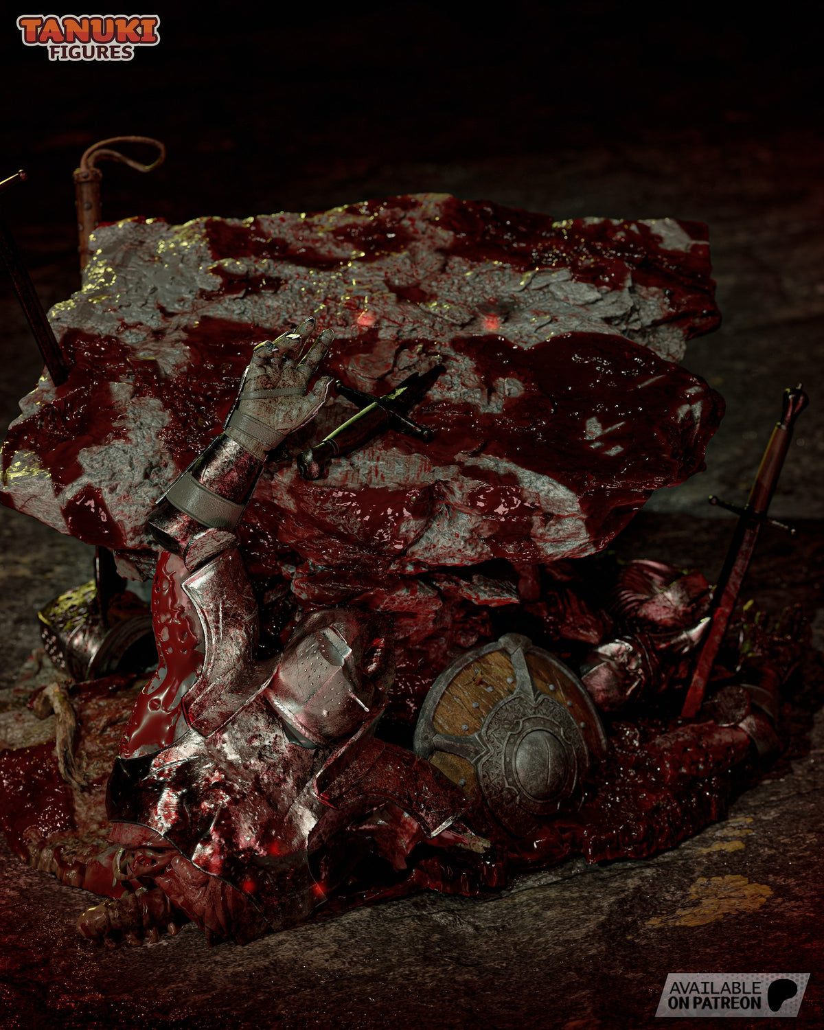 Zodd (Berserk) resin figure by Tanuki Figures — studio render 7