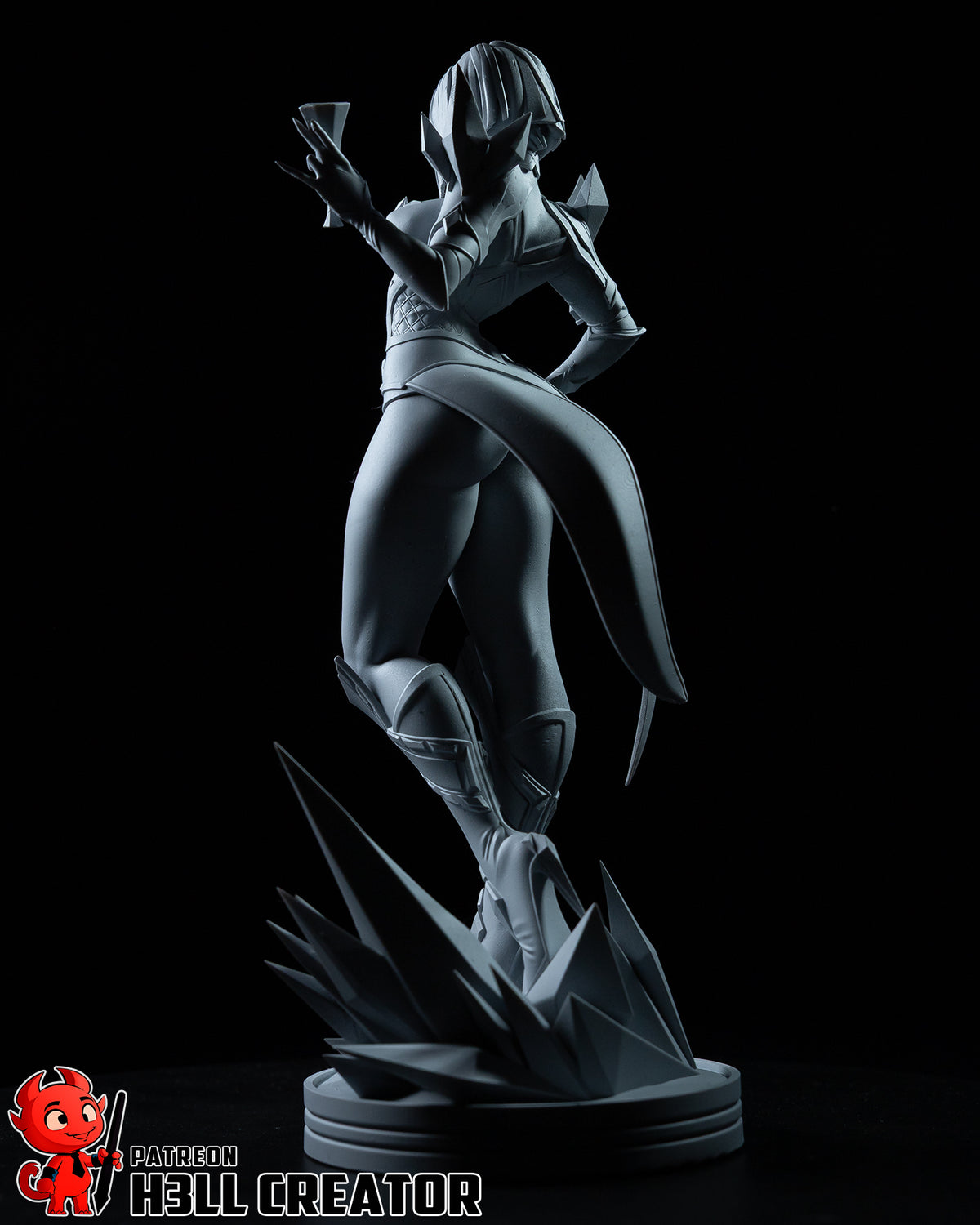 Emma Frost (Marvel) resin figure by h3LLcreator — studio render 10