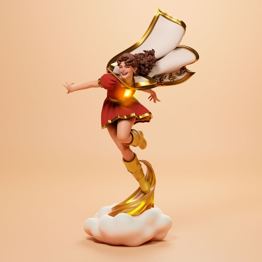 Mary Marvel (DC) resin figure by Abe3D — studio render 4