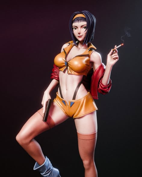 Faye Valentine Cowboy Bebop resin figure by CA 3D Studios — studio preview 1