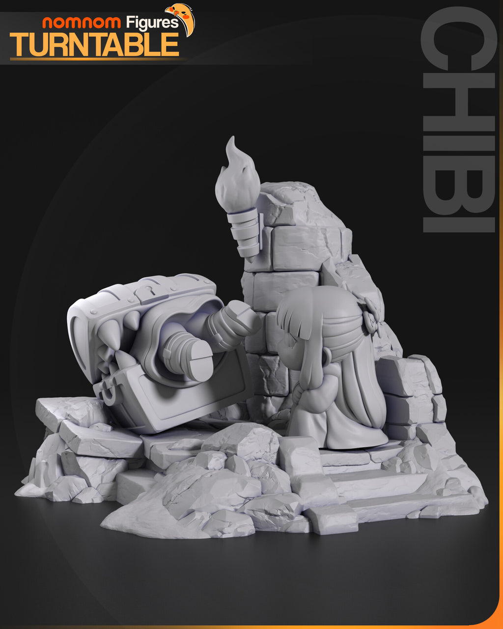 Frieren and Mimic — studio render 5