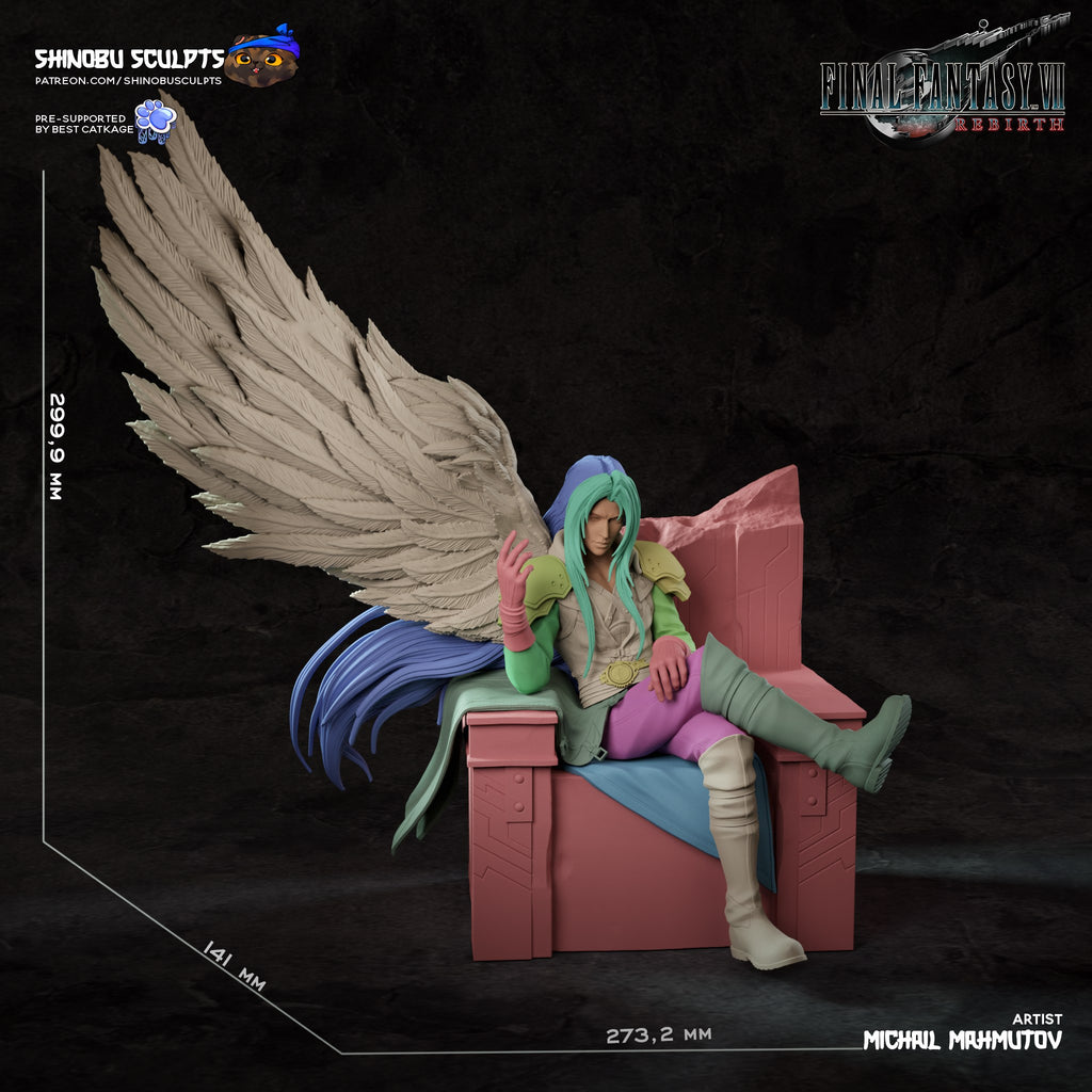 Sephiroth (Final Fantasy) resin figure by Shinobu Sculpts — studio render 7
