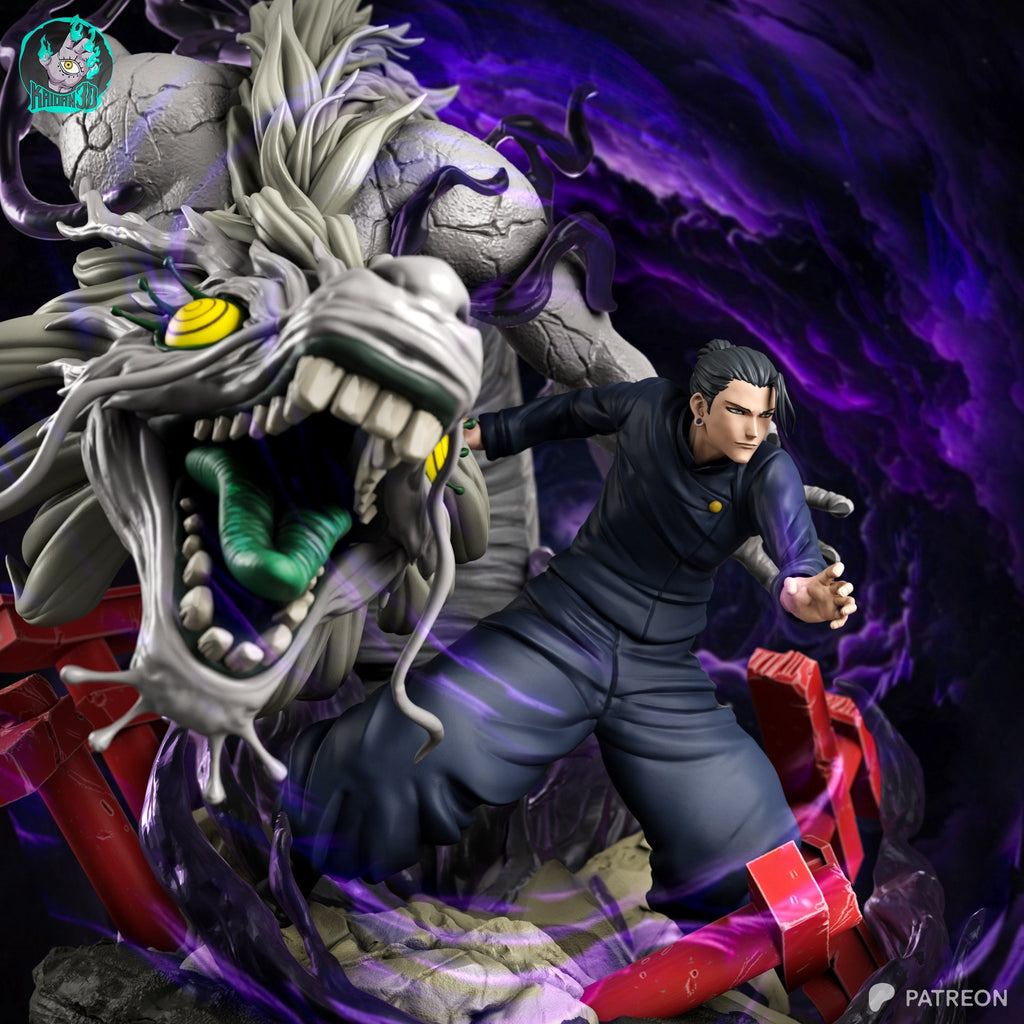 Suguru Geto (Jujutsu Kaisen) resin figure by Kaidan 3D — studio render 3