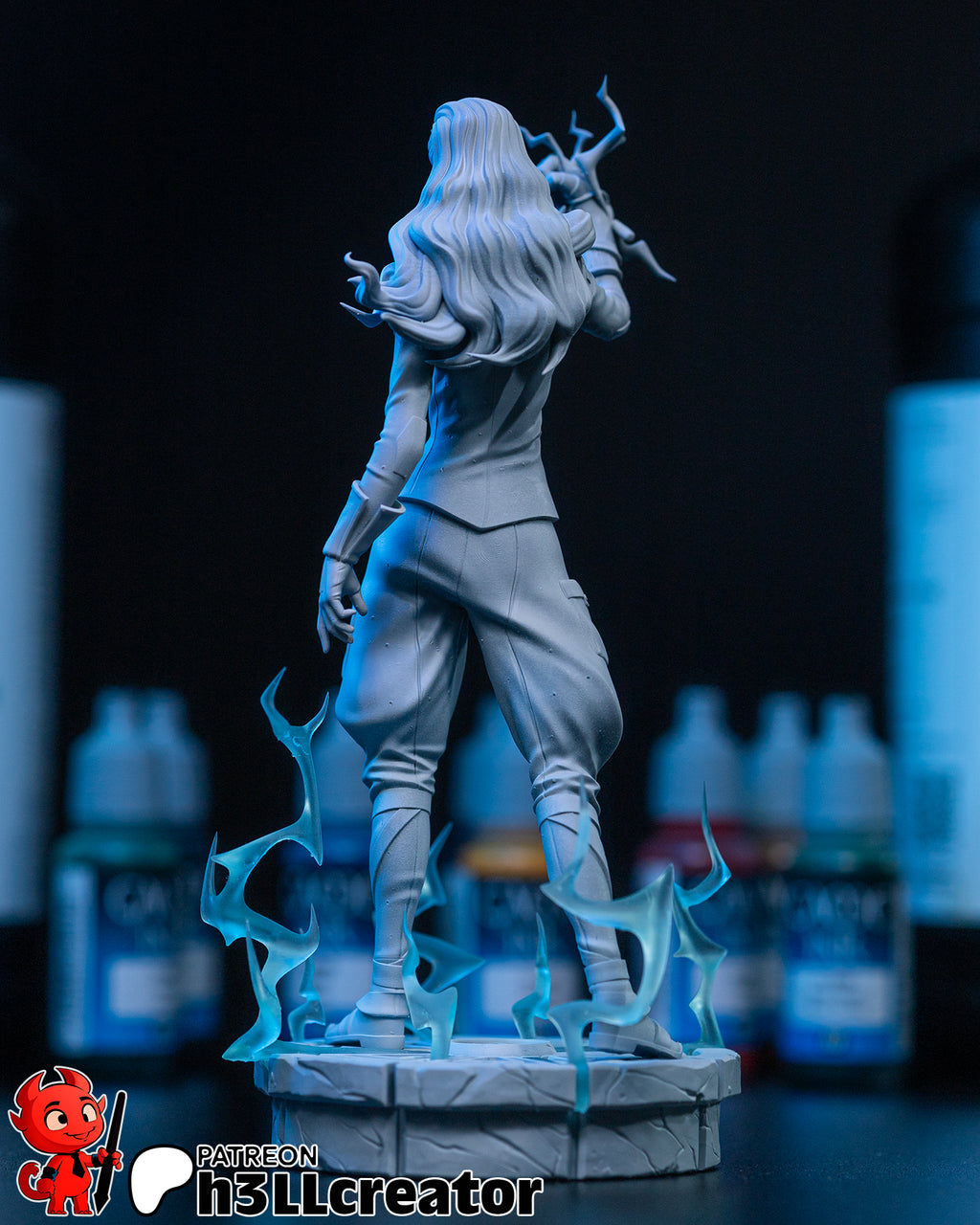 Asami Sato (The Legend of Korra) resin figure by h3LLcreator — studio render 8