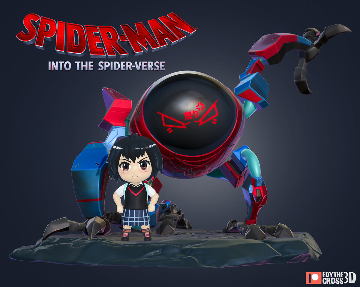 Peni Parker Marvel resin figure by NomNom Figures — studio preview 1