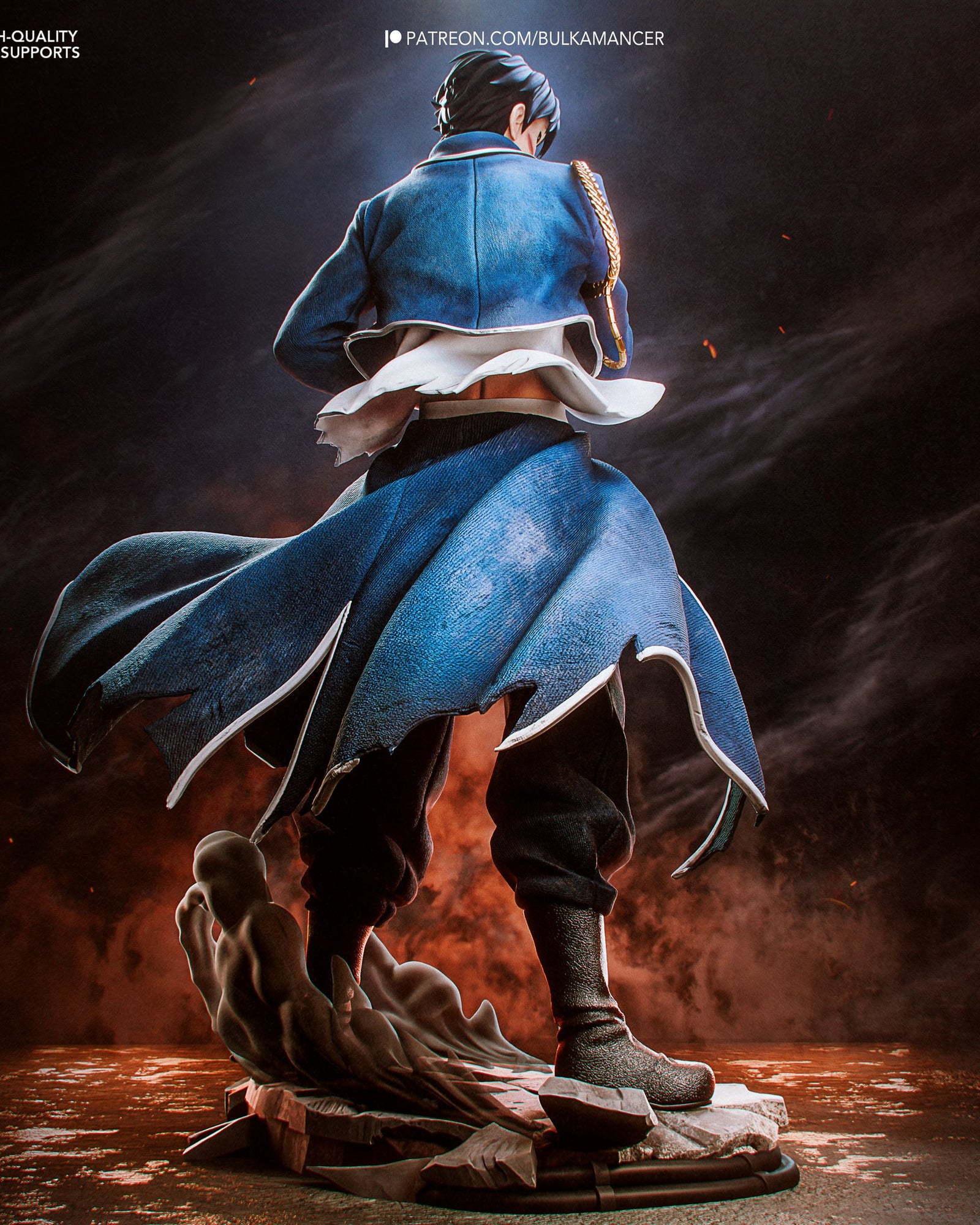 Roy Mustang (Fullmetal Alchemist) resin figure by Bulkamancer — studio render 4