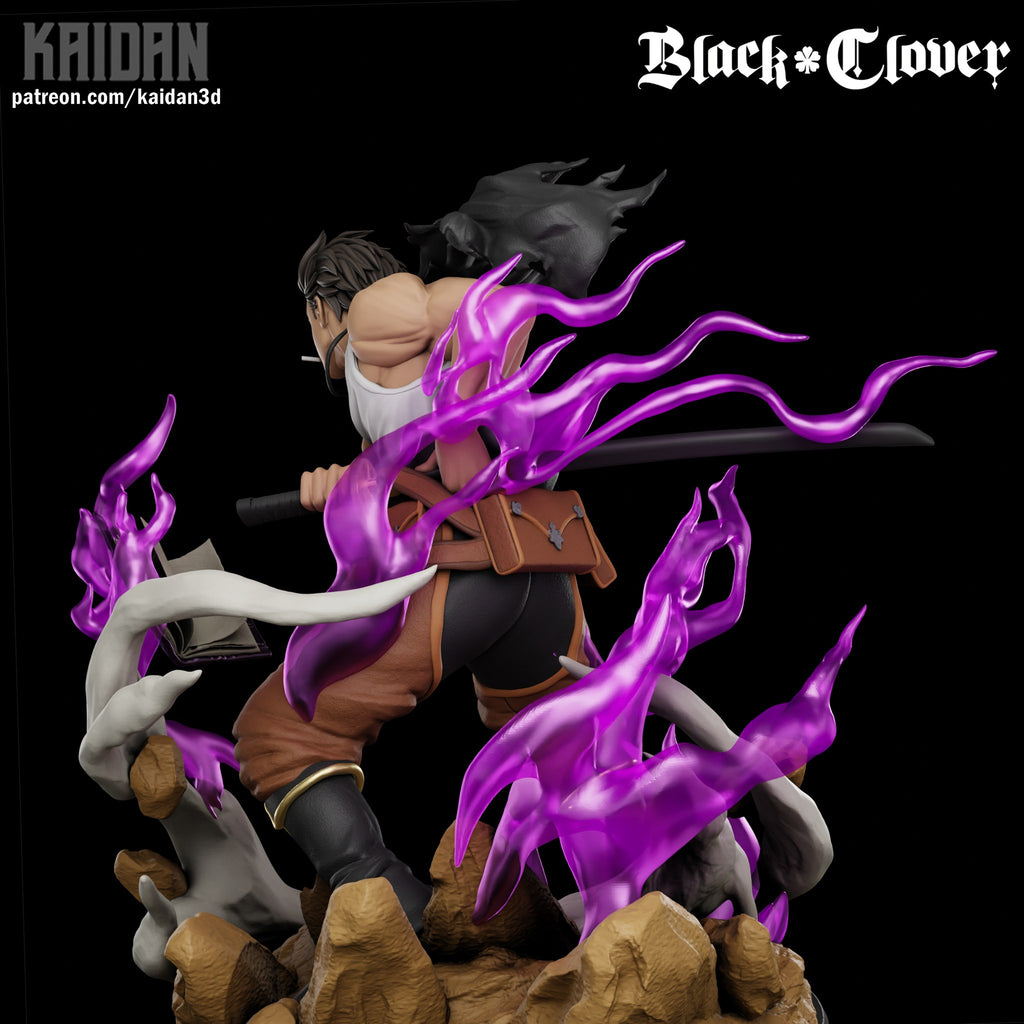 Yami Sukehiro (Black Clover) resin figure by Kaidan 3D — studio render 4