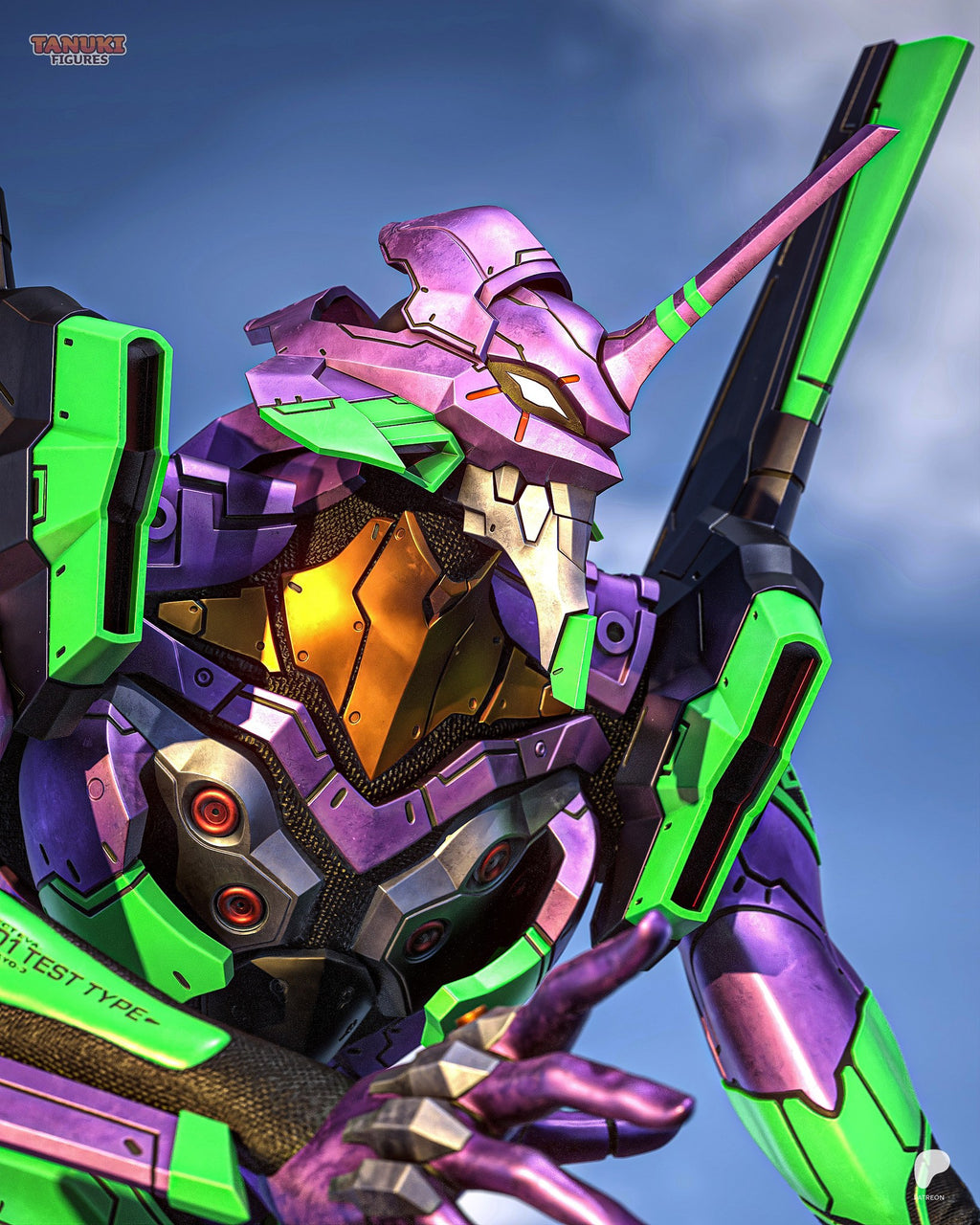 Eva-01 (Evangelion) resin figure by Tanuki Figures — studio render 6