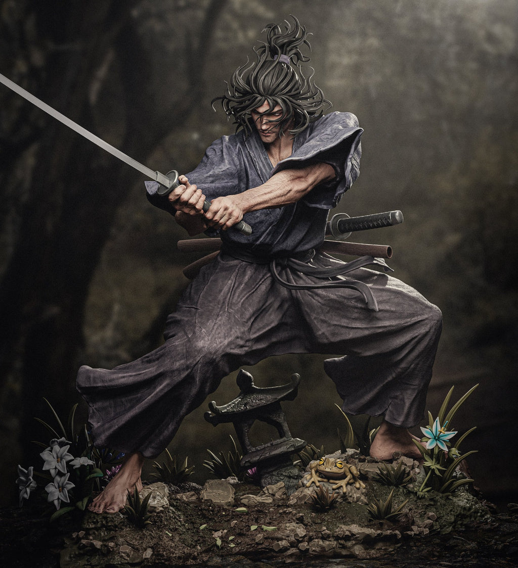 Miyamoto Musashi Vagabond resin figure by CA 3D Studios — studio preview 1