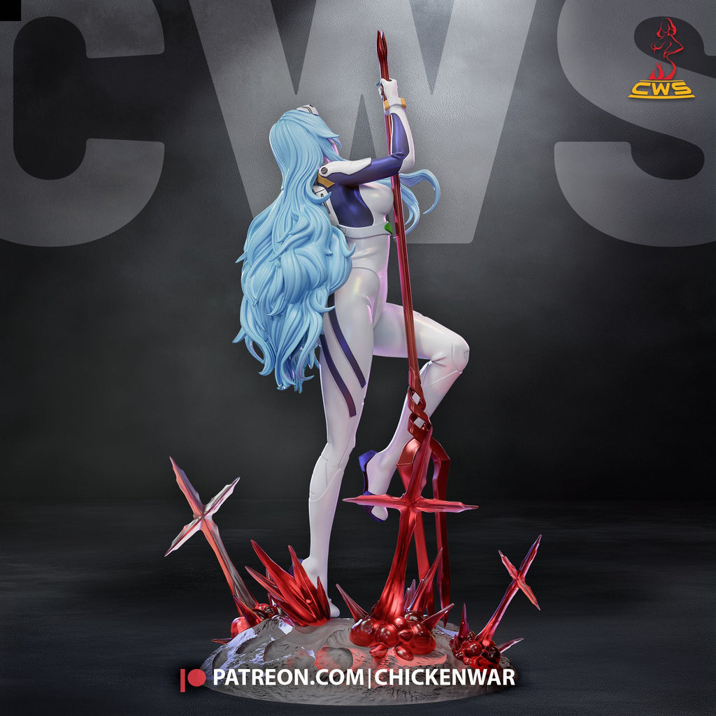 Rei Ayanami (Evangelion) resin figure by CW Studio — studio render 3