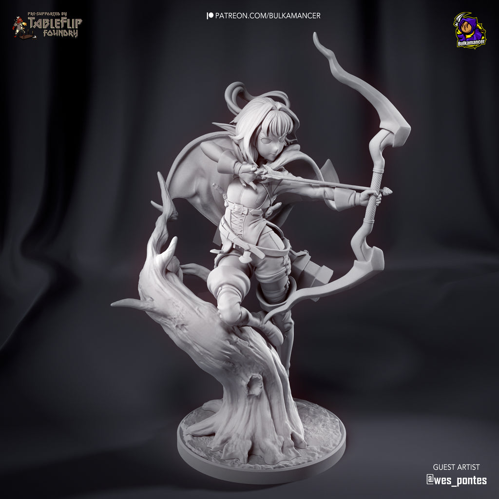 High-Elf Archer (Goblin Slayer) resin figure by Bulkamancer — studio render 12