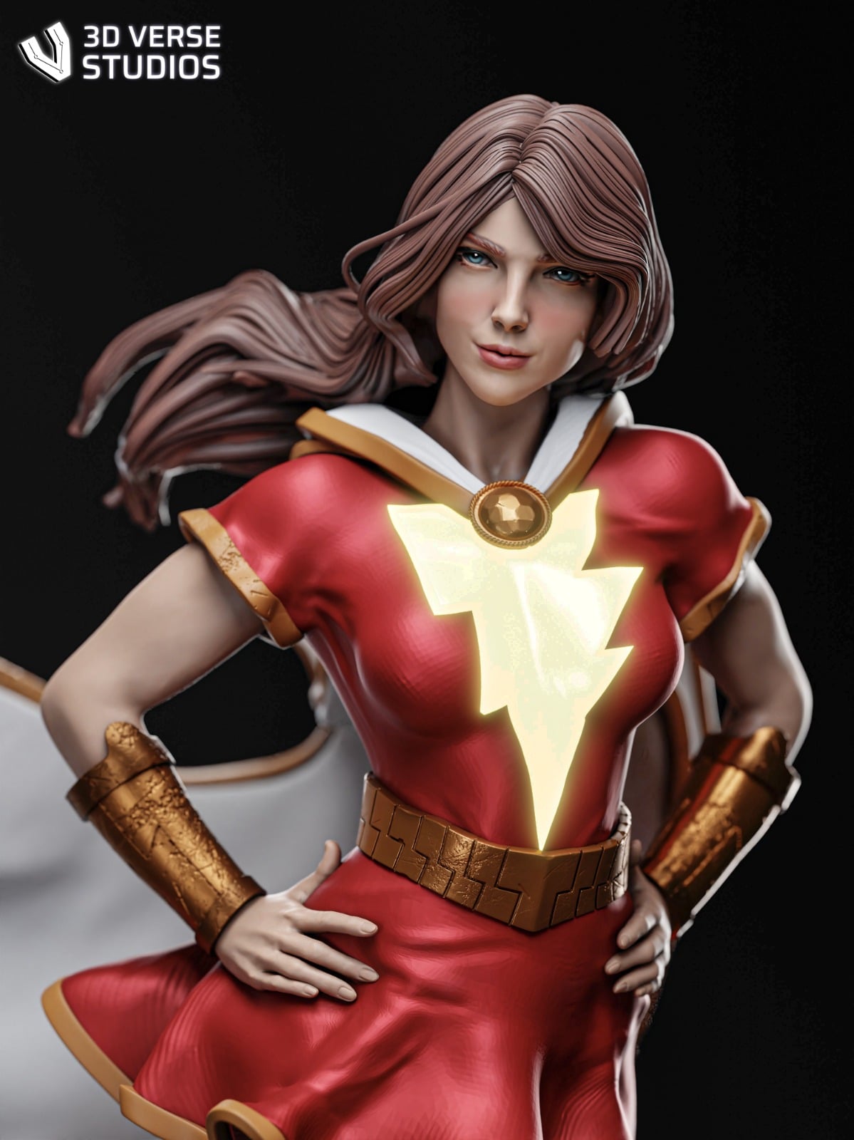 Mary Marvel DC resin figure by CA 3D Studios — studio preview 1
