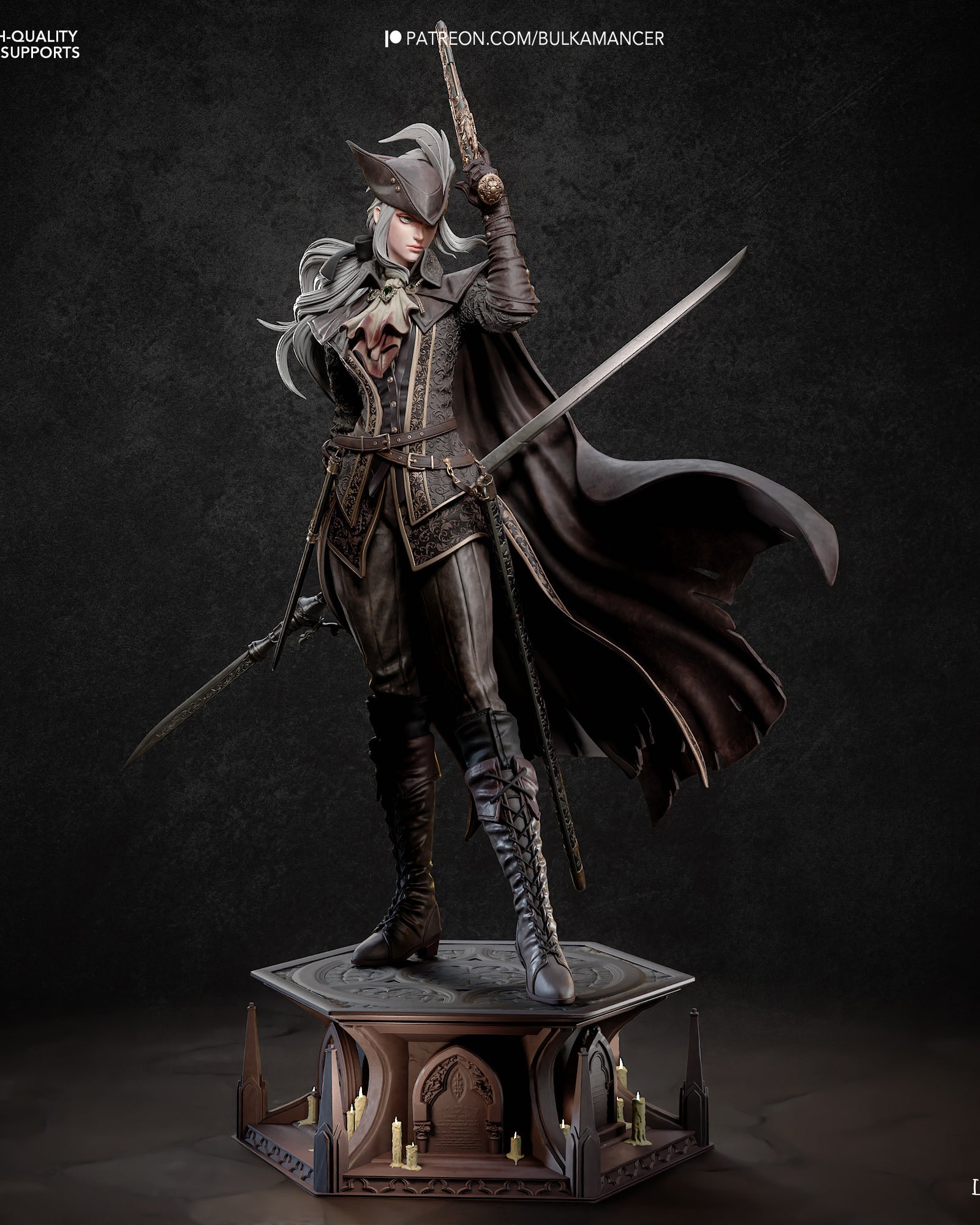 Lady Maria (Bloodborne) resin figure by Bulkamancer — studio render 5