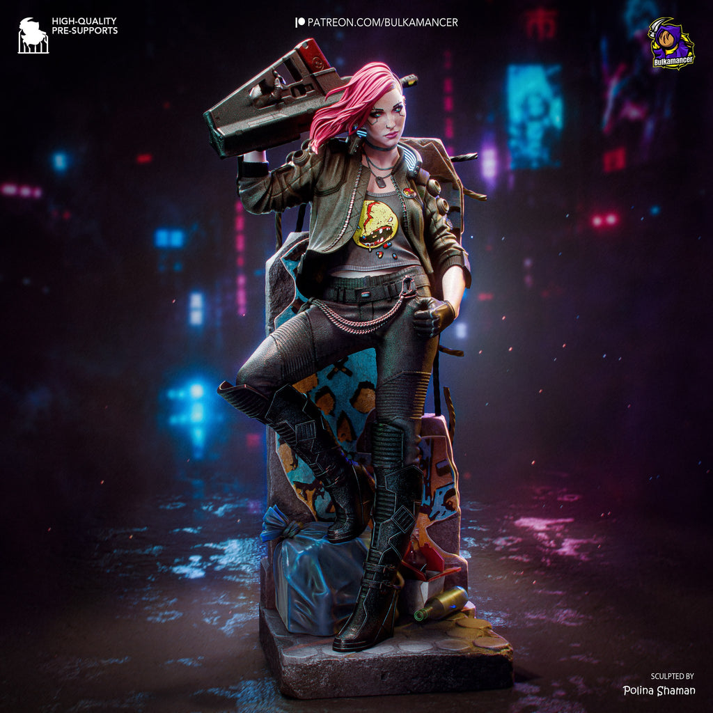 V (Valerie) (Cyberpunk 2077) resin figure by Bulkamancer — studio render 5