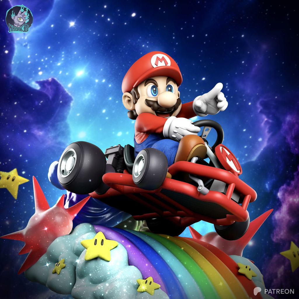 Super Mario (Super Mario) resin figure by Kaidan 3D — studio render 2
