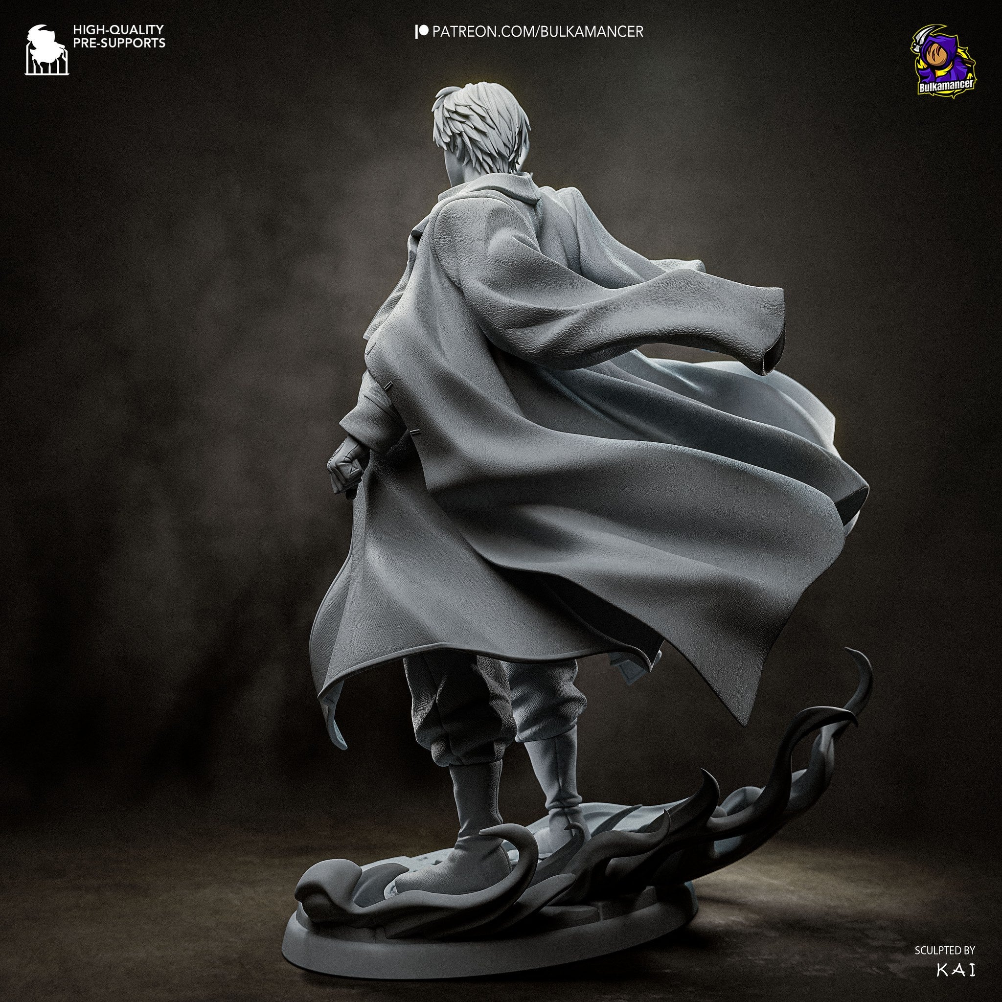 Roy Mustang (Fullmetal Alchemist) resin figure by Bulkamancer — studio render 15
