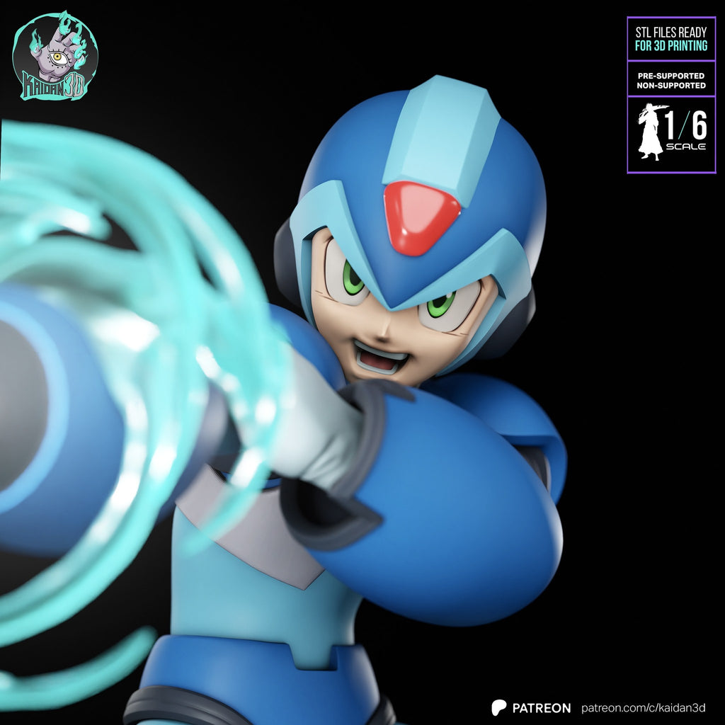 Megaman X (Megaman X) resin figure by Kaidan 3D — studio render 6
