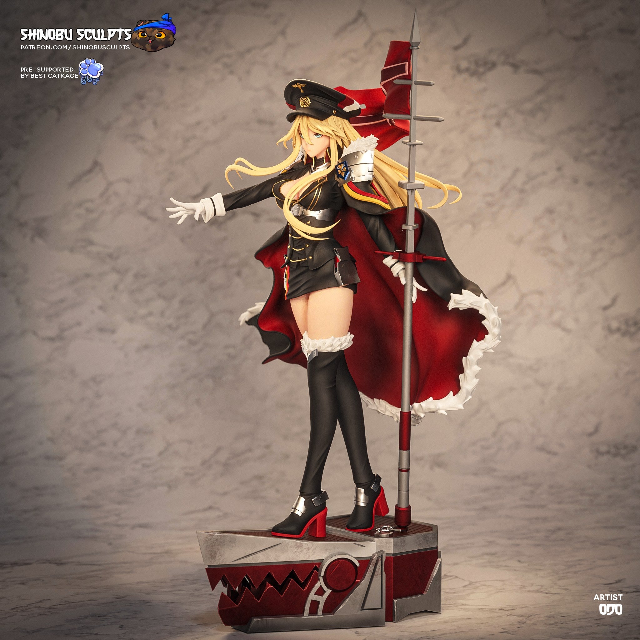 Bismarck (Azur Lane) resin figure by Shinobu Sculpts — studio render 3