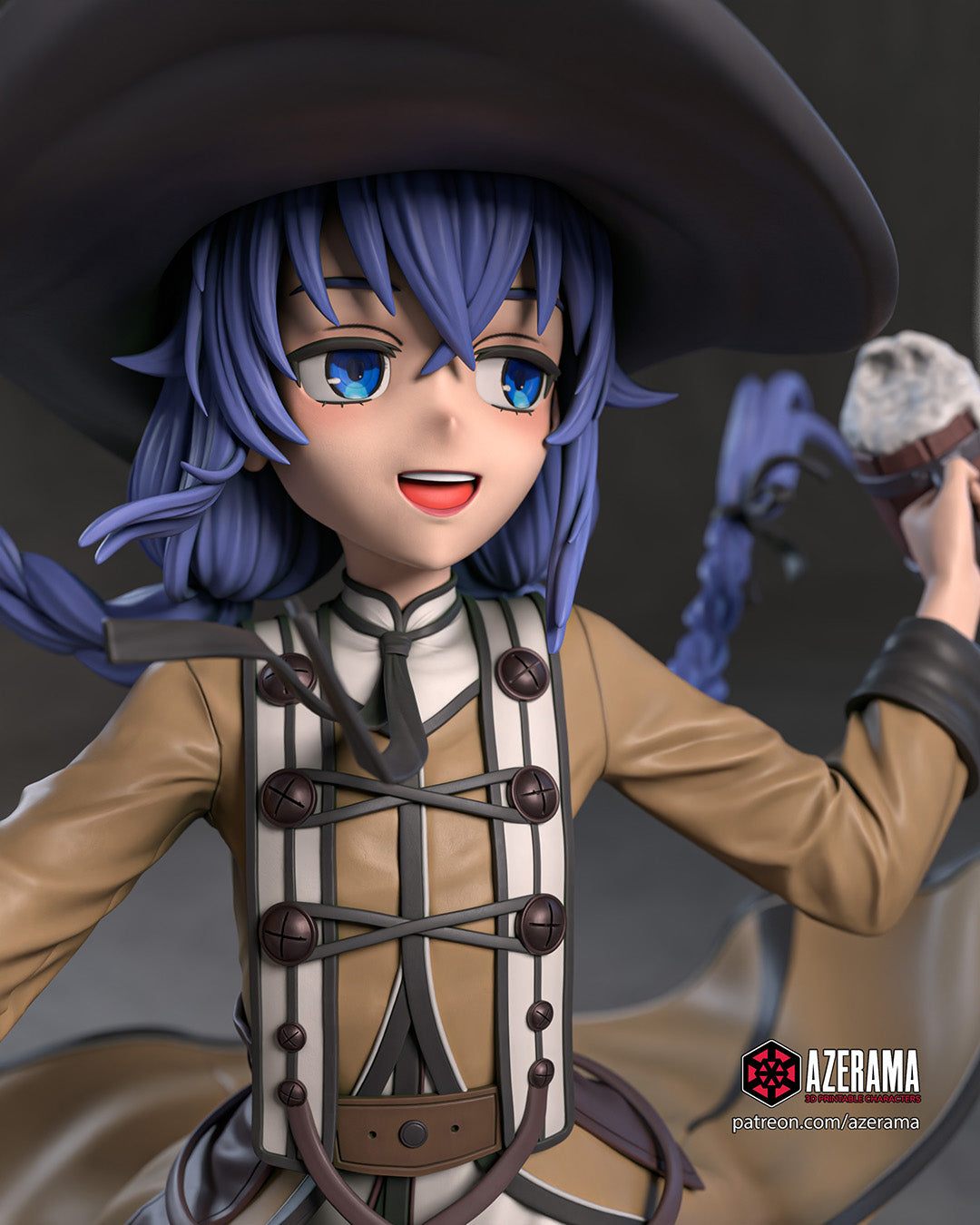 Roxy Migurdia (Mushoku Tensei) resin figure by Azerama — studio render 2