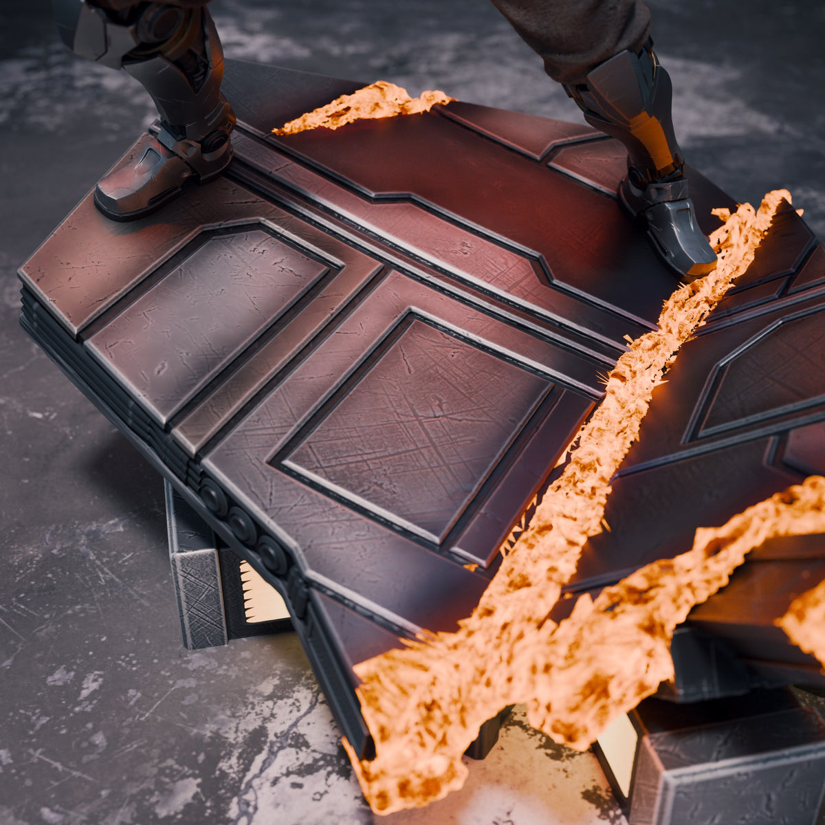 Ahsoka Tano and Darth Maul Star Wars resin figure by CA 3D Studios — studio preview 2