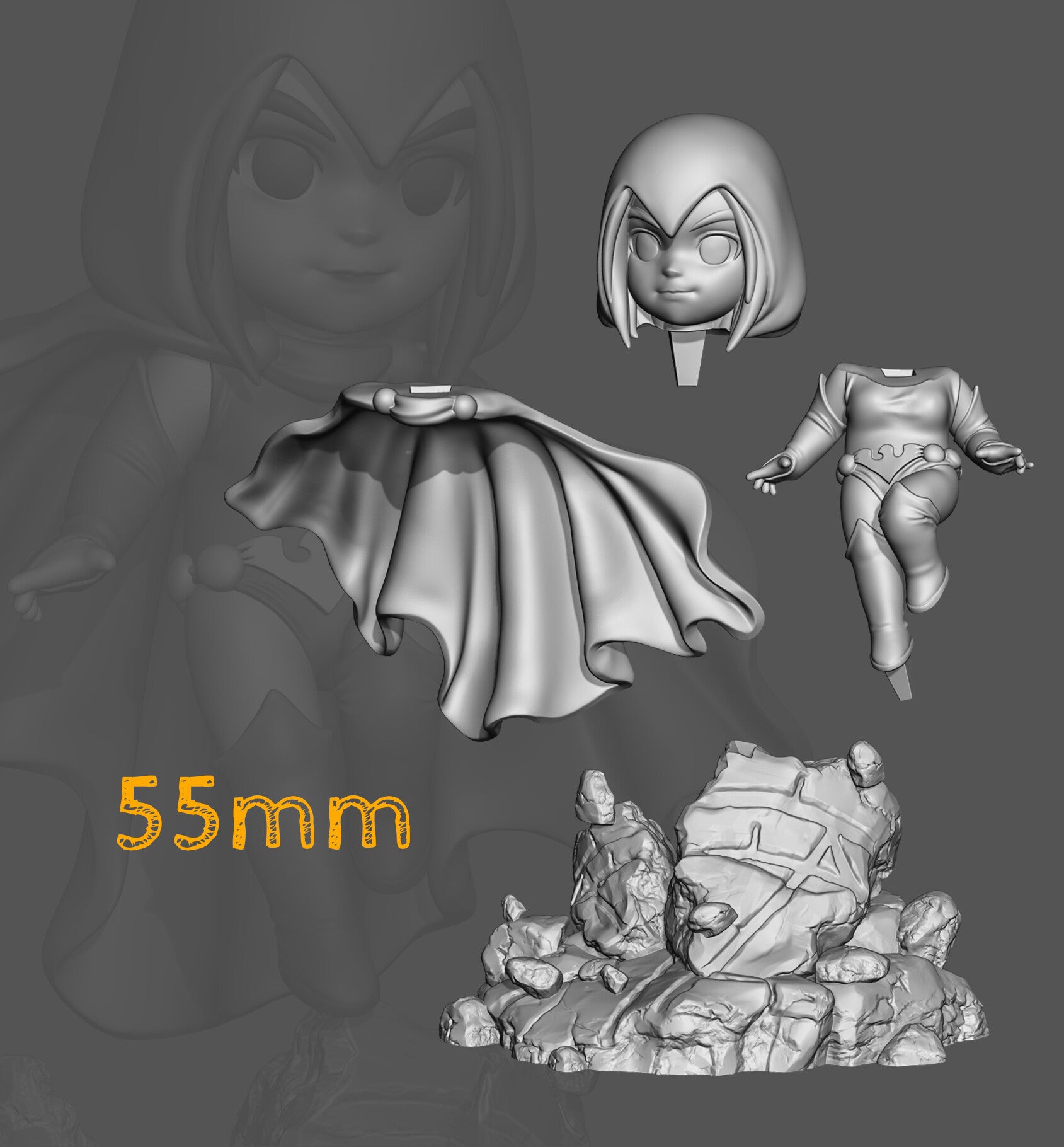 Raven — studio render 2
