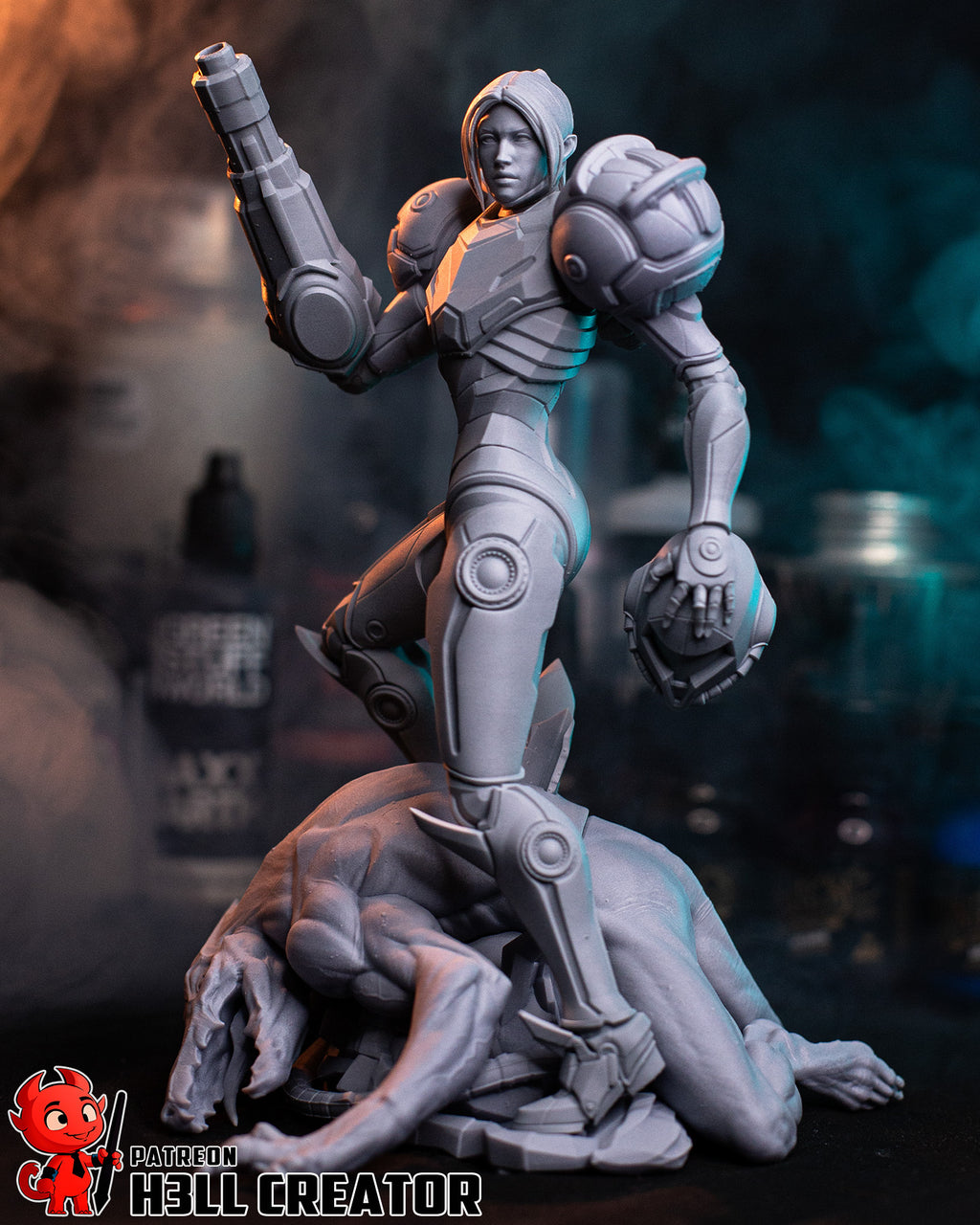 Samus Aran (Metroid) resin figure by h3LLcreator — studio render 13