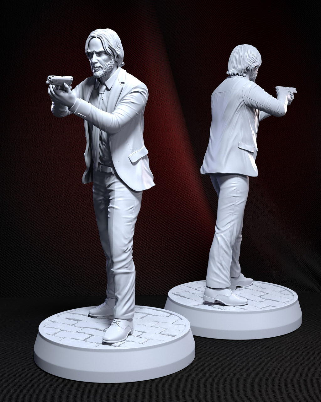 John Wick (John Wick) resin figure by h3LLcreator — studio render 2