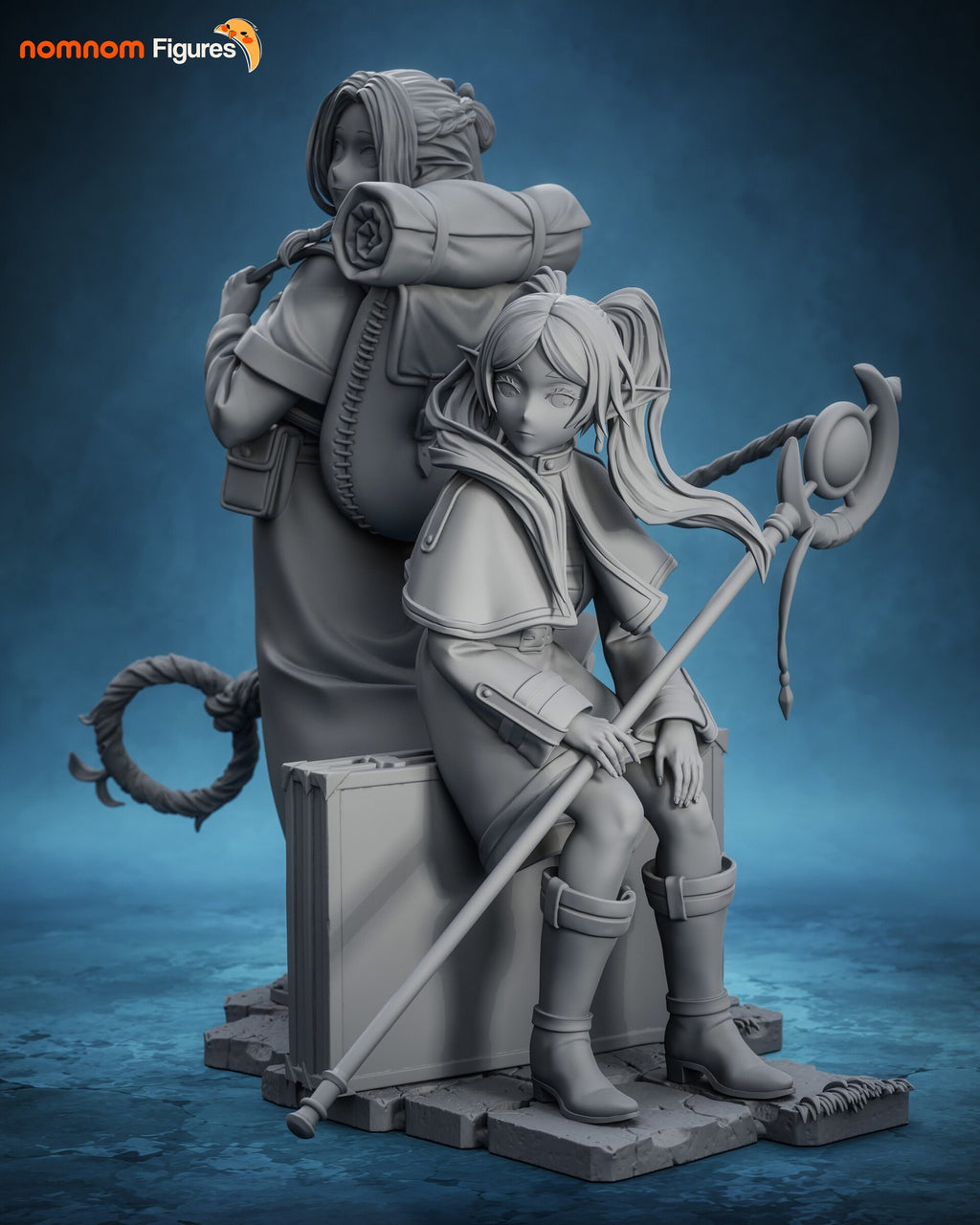 Frieren and Marcille — studio render 13