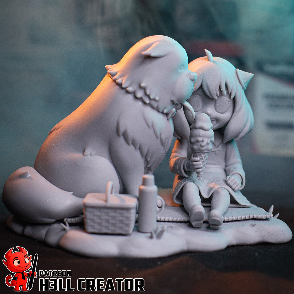 Anya Forger (Spy x Family) resin figure by h3LLcreator — studio render 9