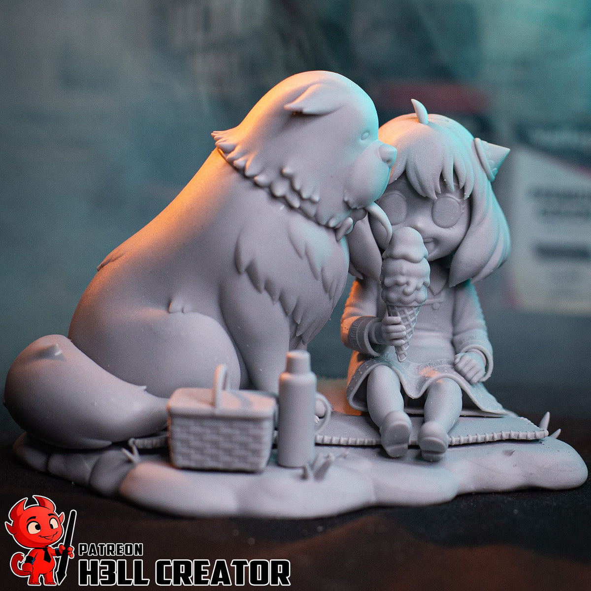 Anya Forger (Spy x Family) resin figure by h3LLcreator — studio render 9