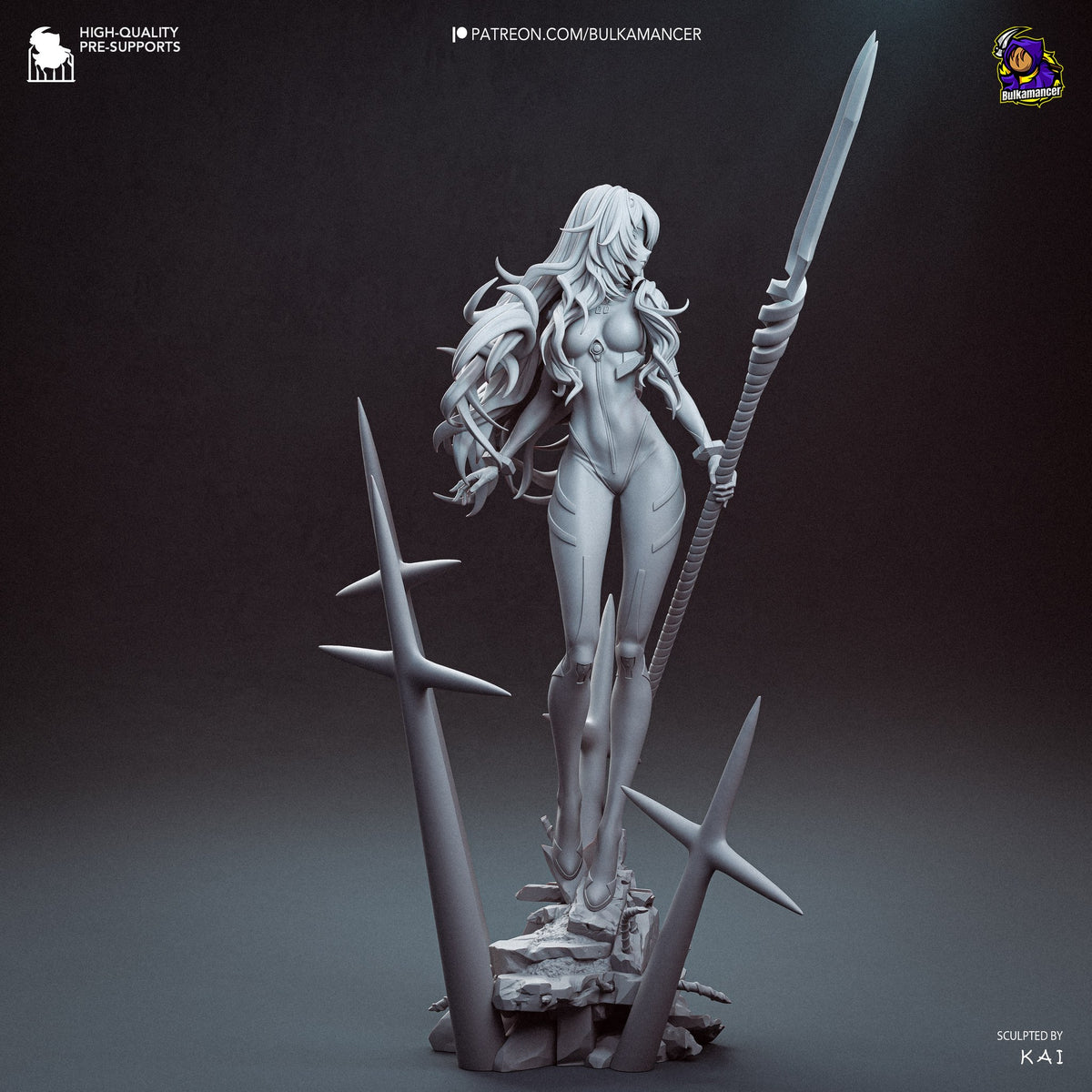 Rei Ayanami (Evangelion) resin figure by Bulkamancer — studio render 17