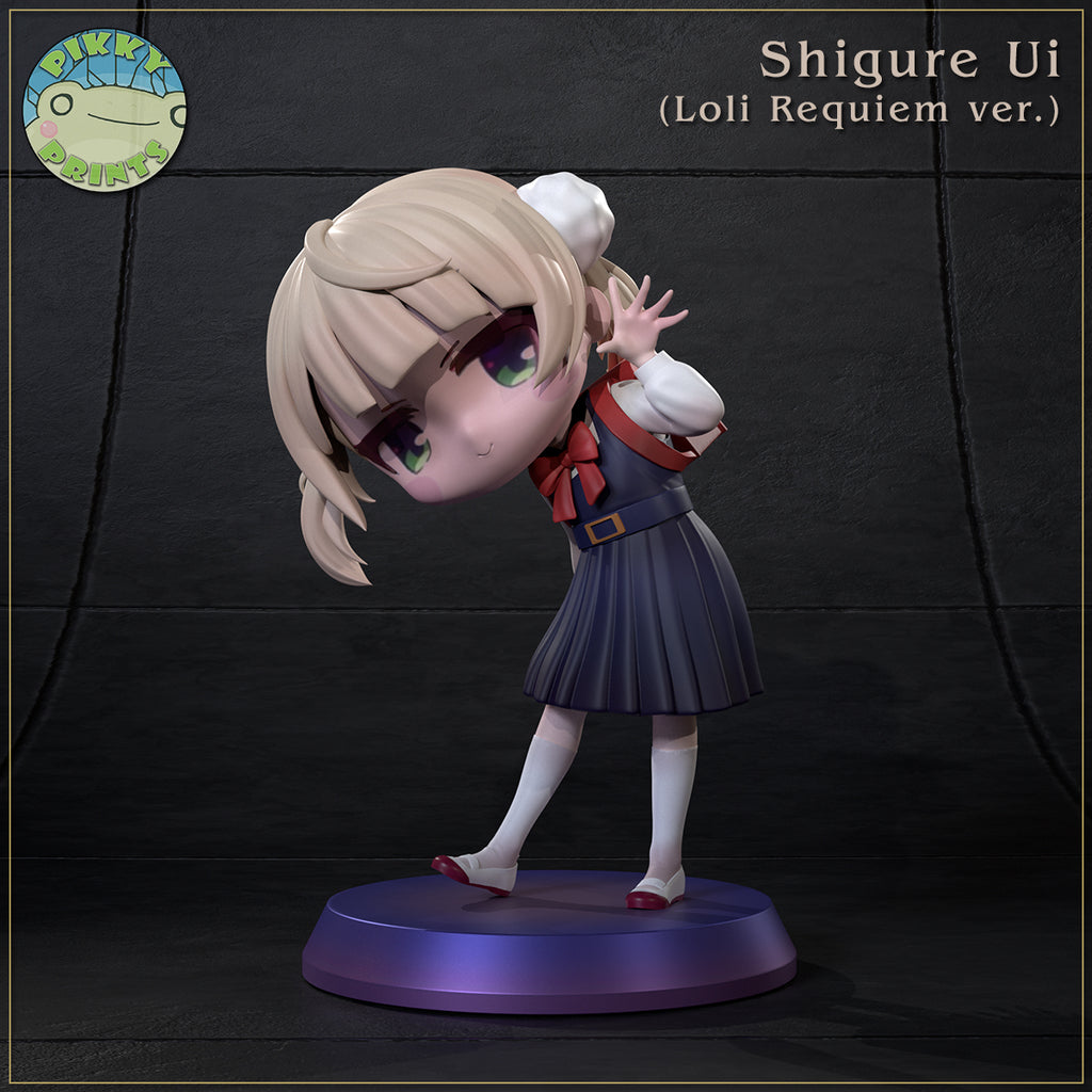 Shigure Ui (VTubers) resin figure by PikkyPrints — studio render 1