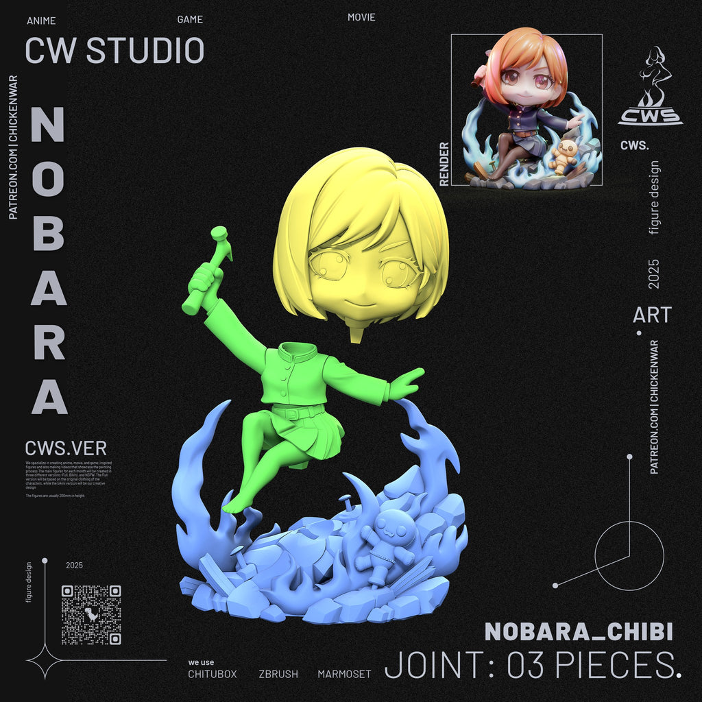 Nobara Kugisaki (Jujutsu Kaisen) resin figure by CW Studio — studio render 10