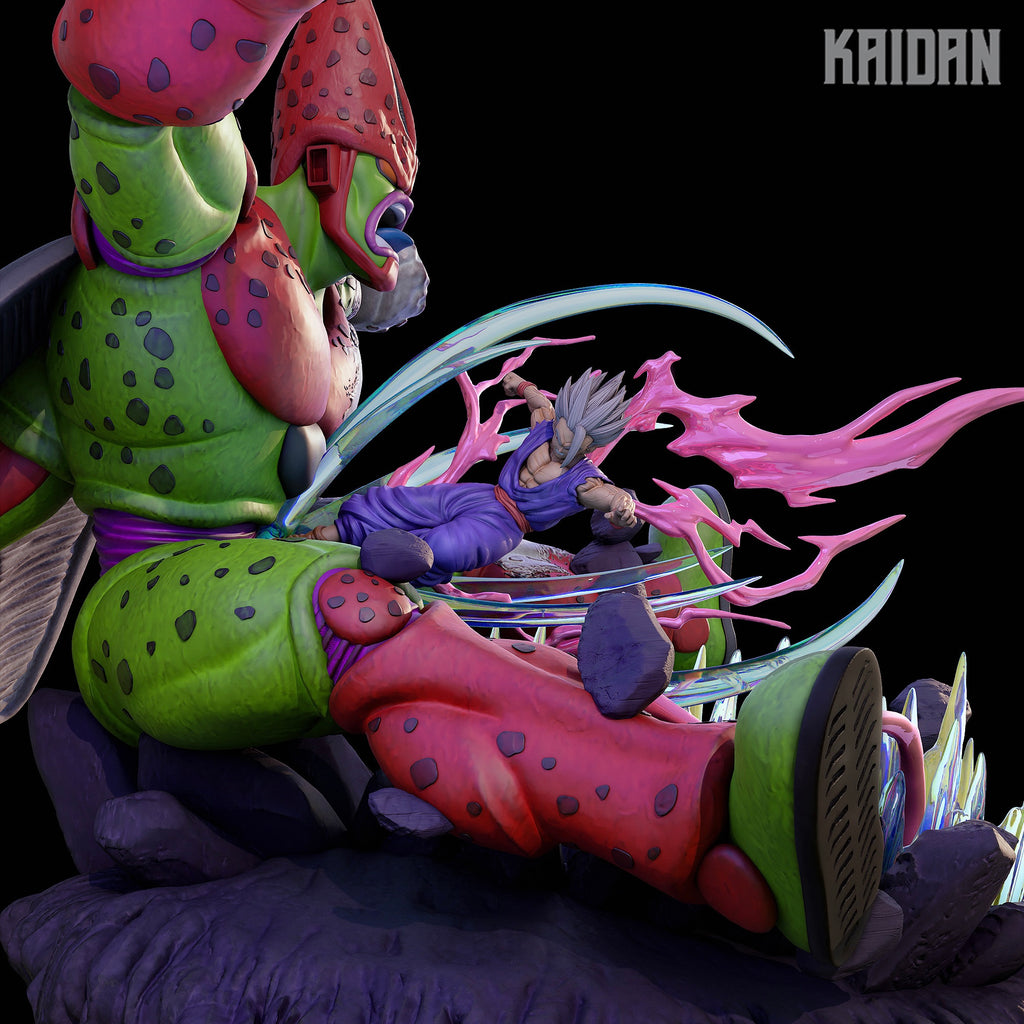Cell Max and Gohan (Dragon Ball) resin figure by Kaidan 3D — studio render 3