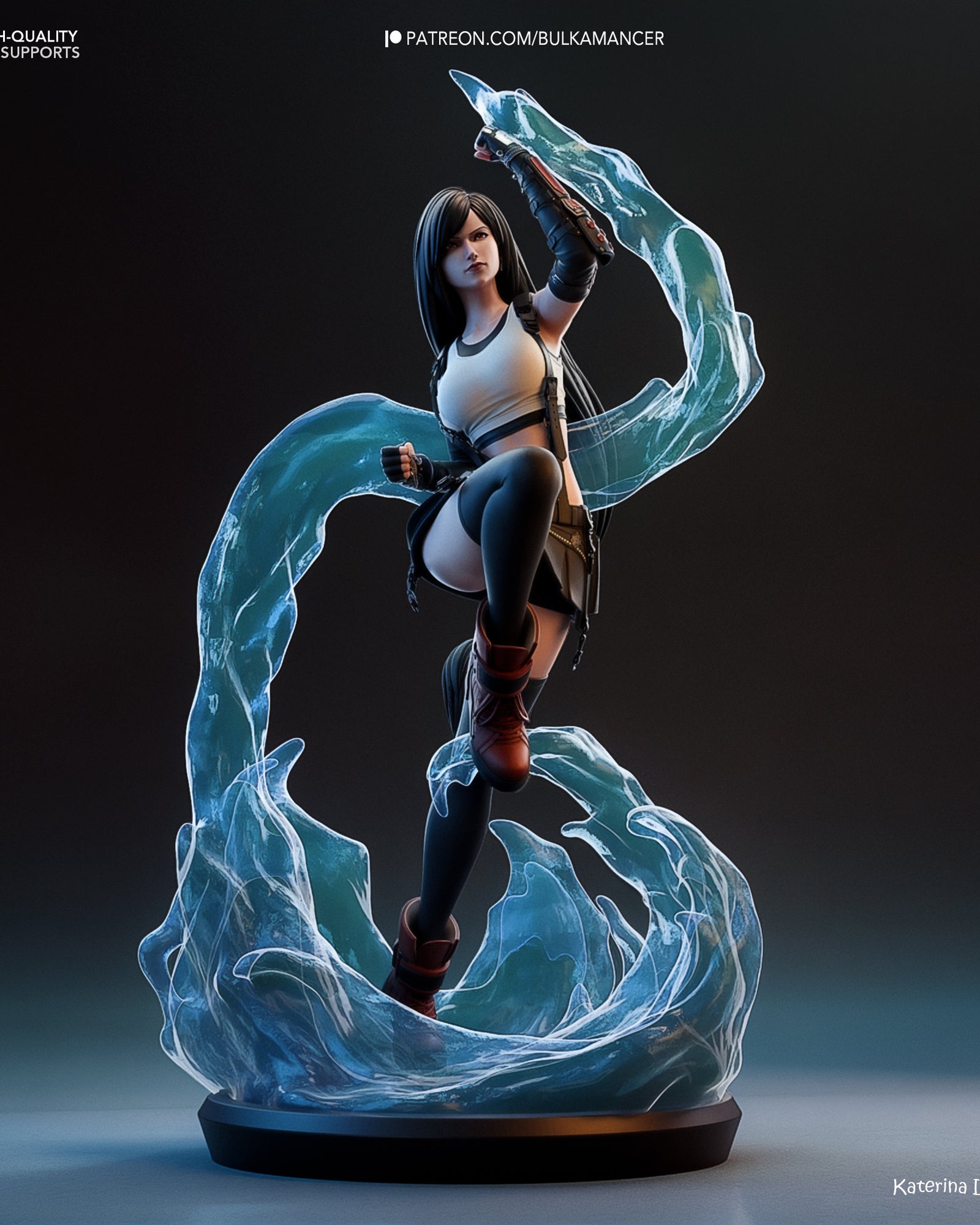 Tifa Lockhart (Final Fantasy) resin figure by Bulkamancer — studio render 3