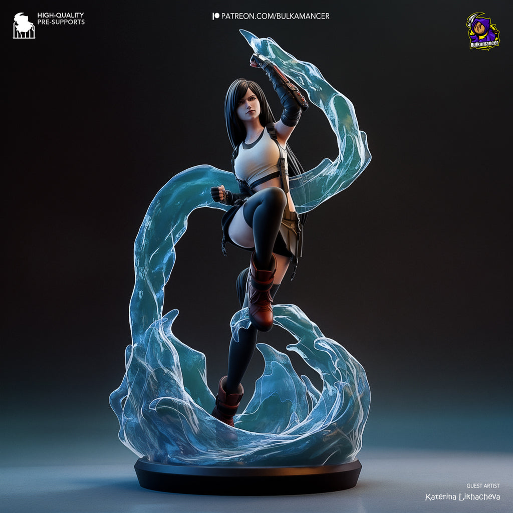 Tifa Lockhart (Final Fantasy) resin figure by Bulkamancer — studio render 3