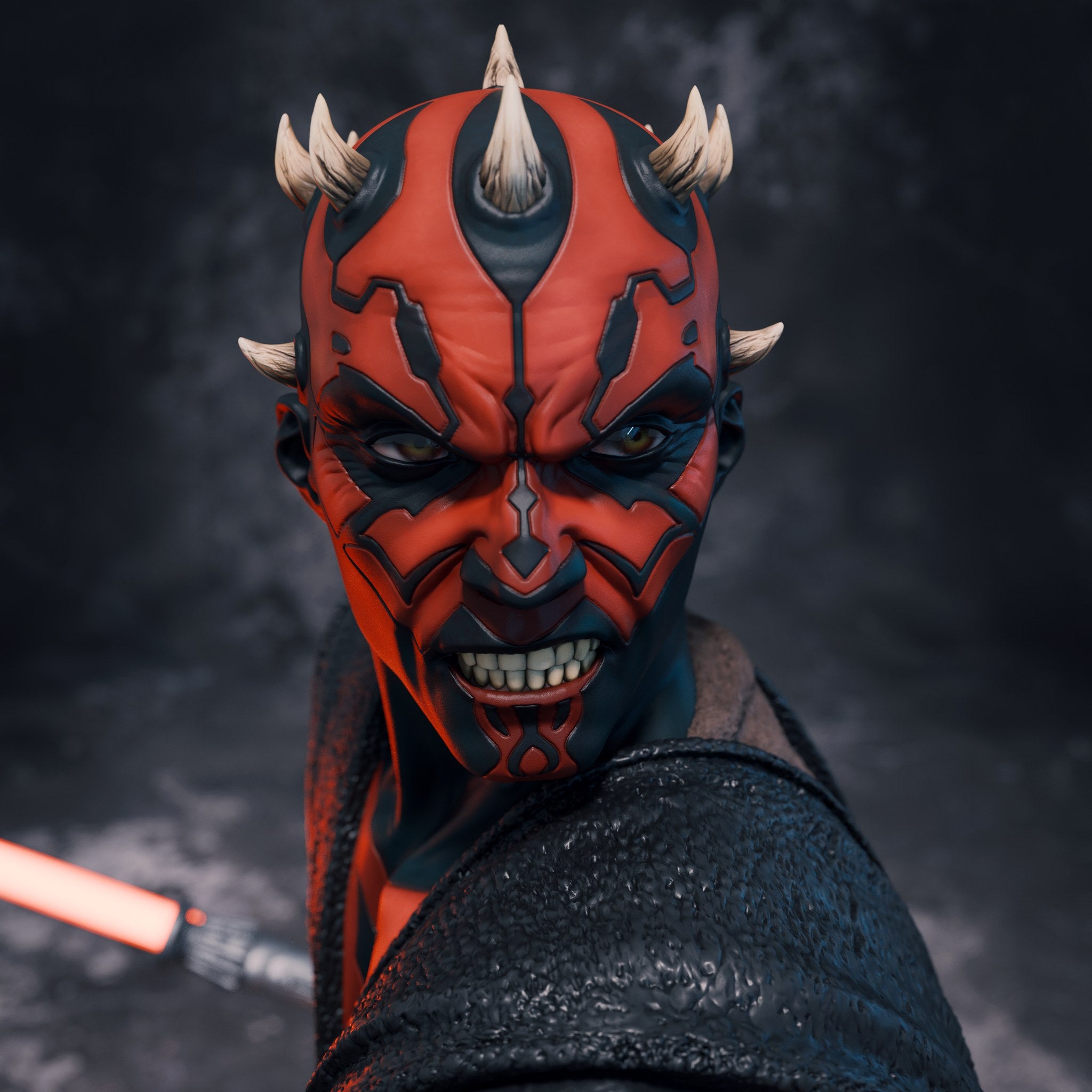 Ahsoka Tano and Darth Maul — studio render 8
