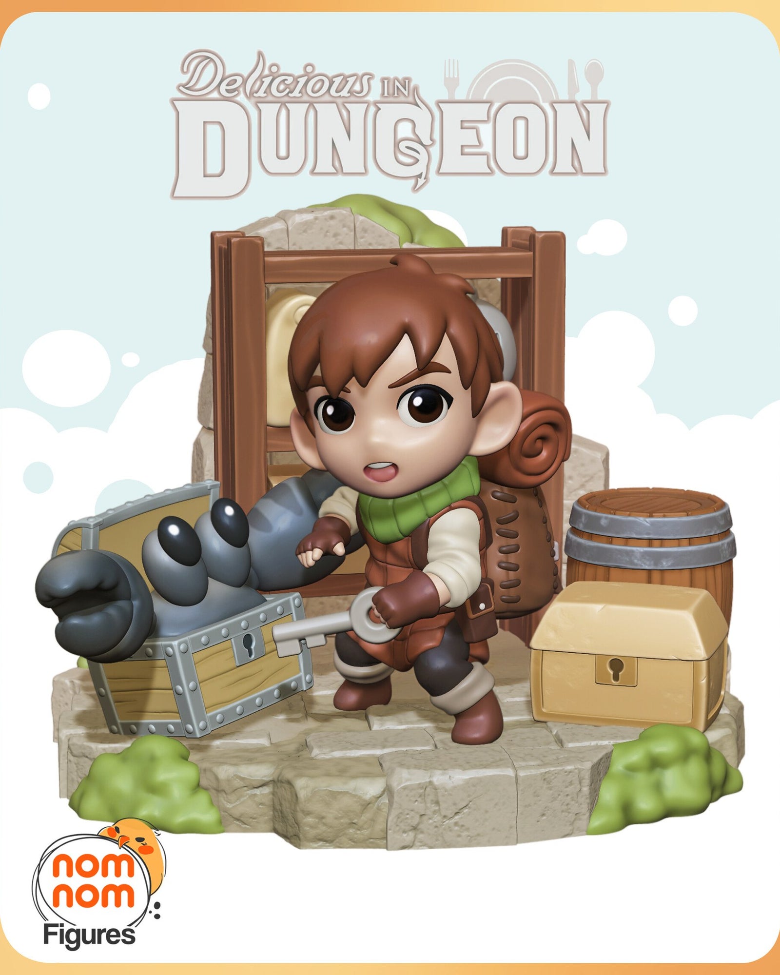 Chilchuck Tims Delicious in Dungeon Chibi resin figure by NomNom Figures — studio preview 1