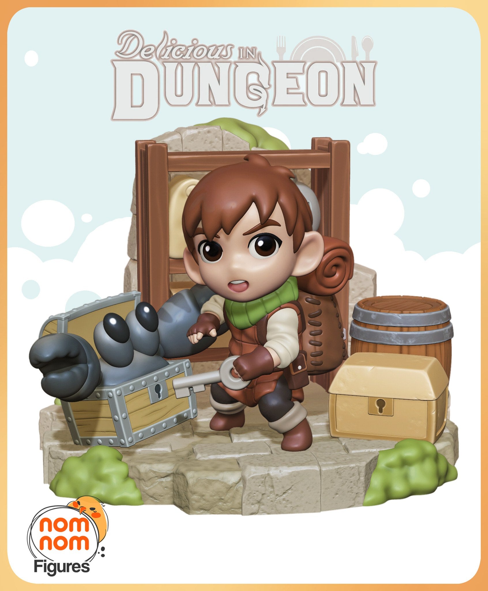 Chilchuck Tims Delicious in Dungeon Chibi resin figure by NomNom Figures — studio preview 1