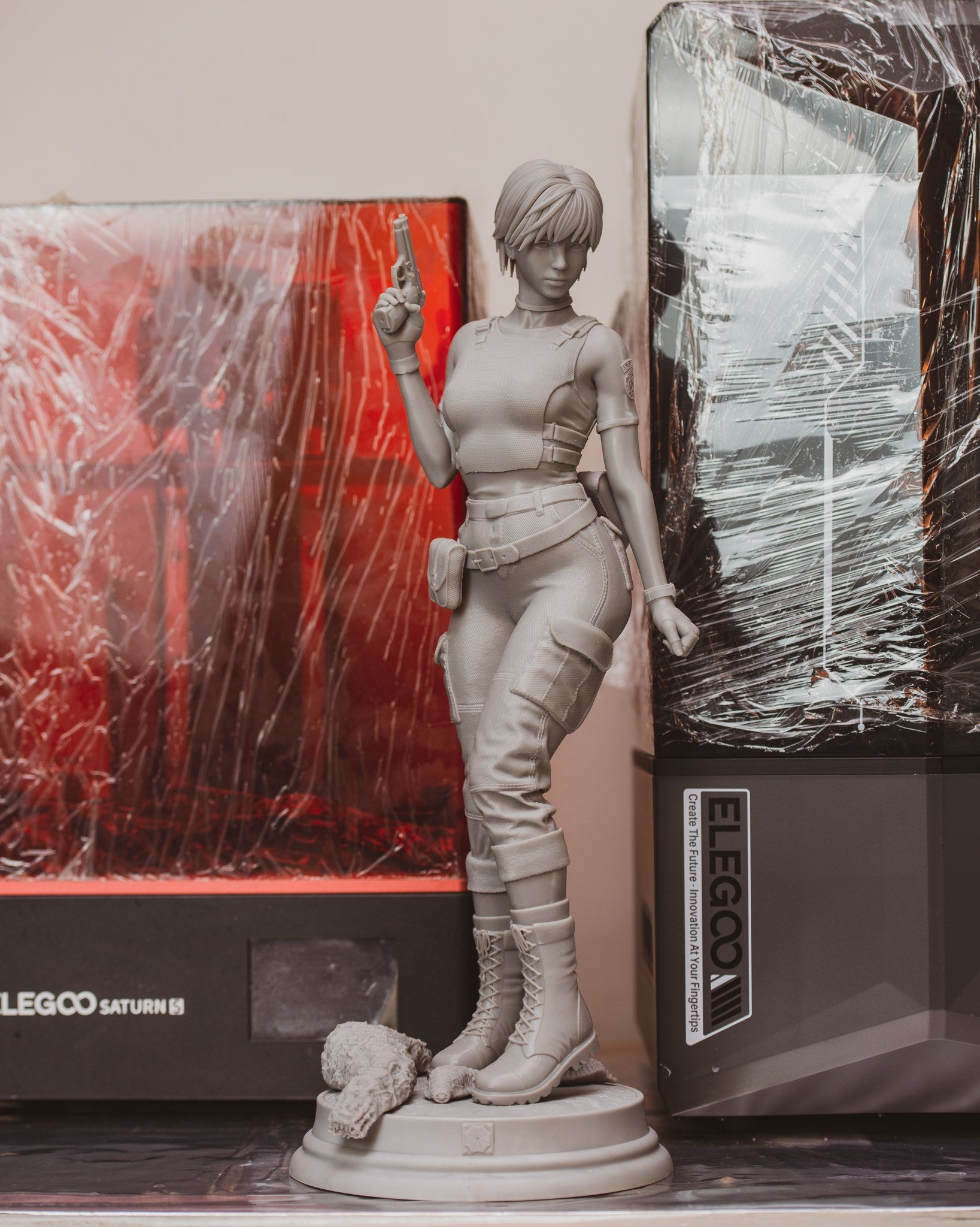 Rebecca Chambers (Resident Evil) resin figure by Abe3D — studio render 12