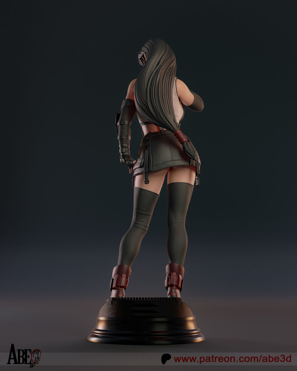 Tifa Lockhart (Final Fantasy) resin figure by Abe3D — studio render 7