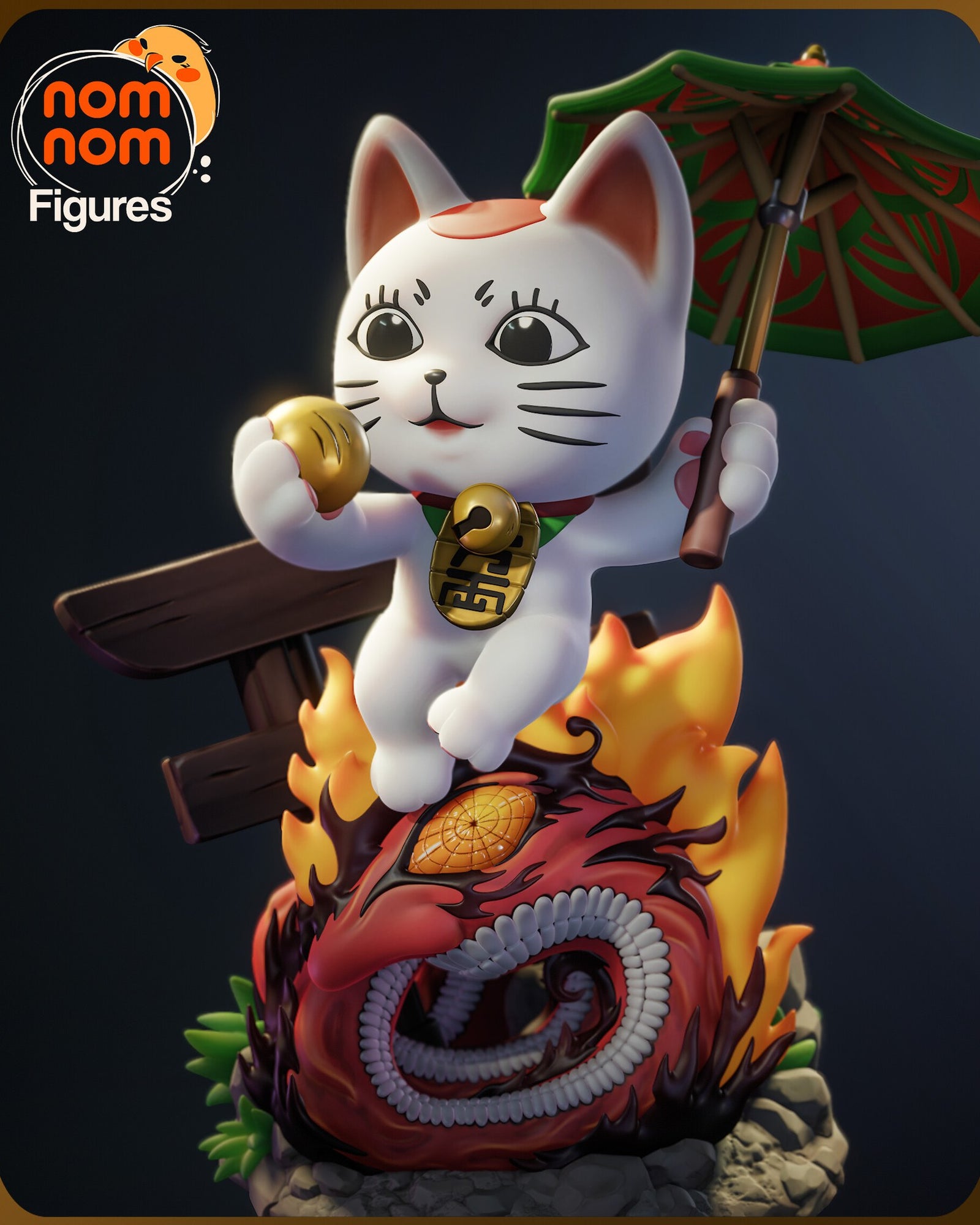 Turbo Granny Cat — studio render 5