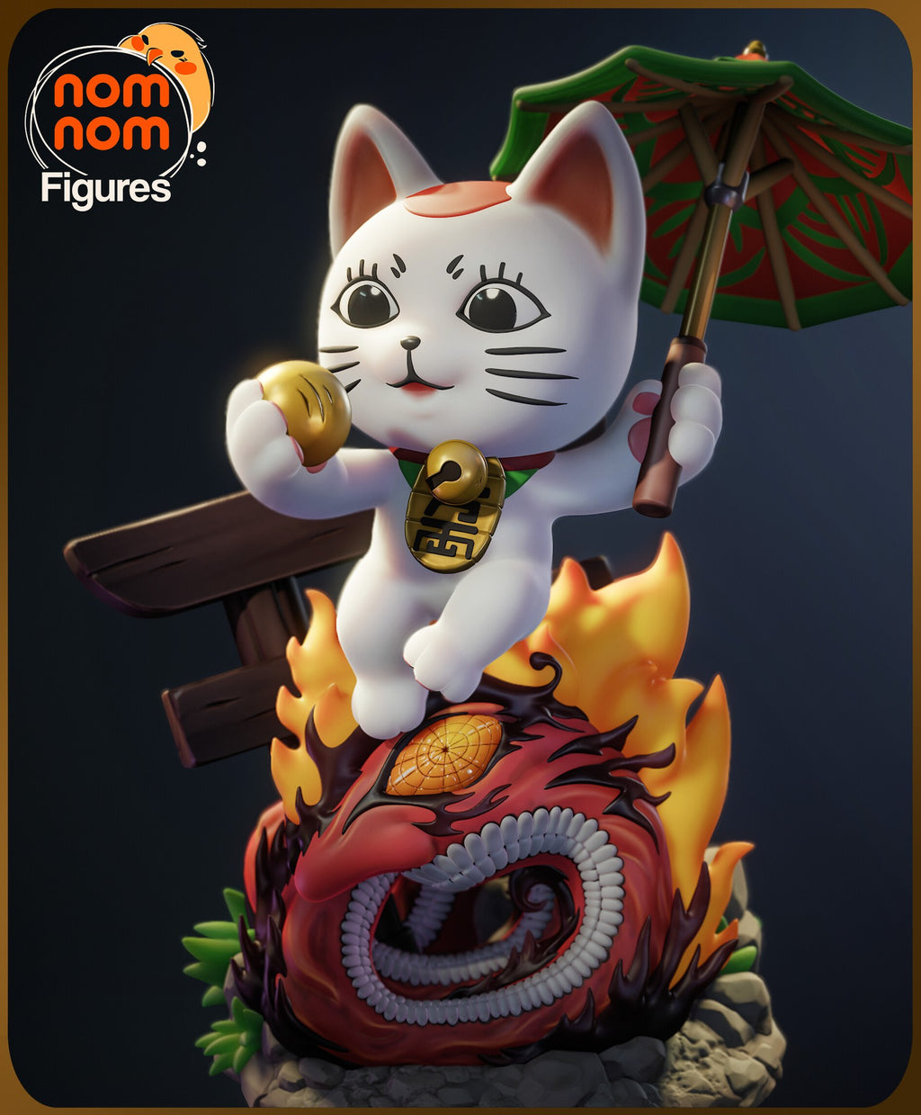 Turbo Granny Cat — studio render 5