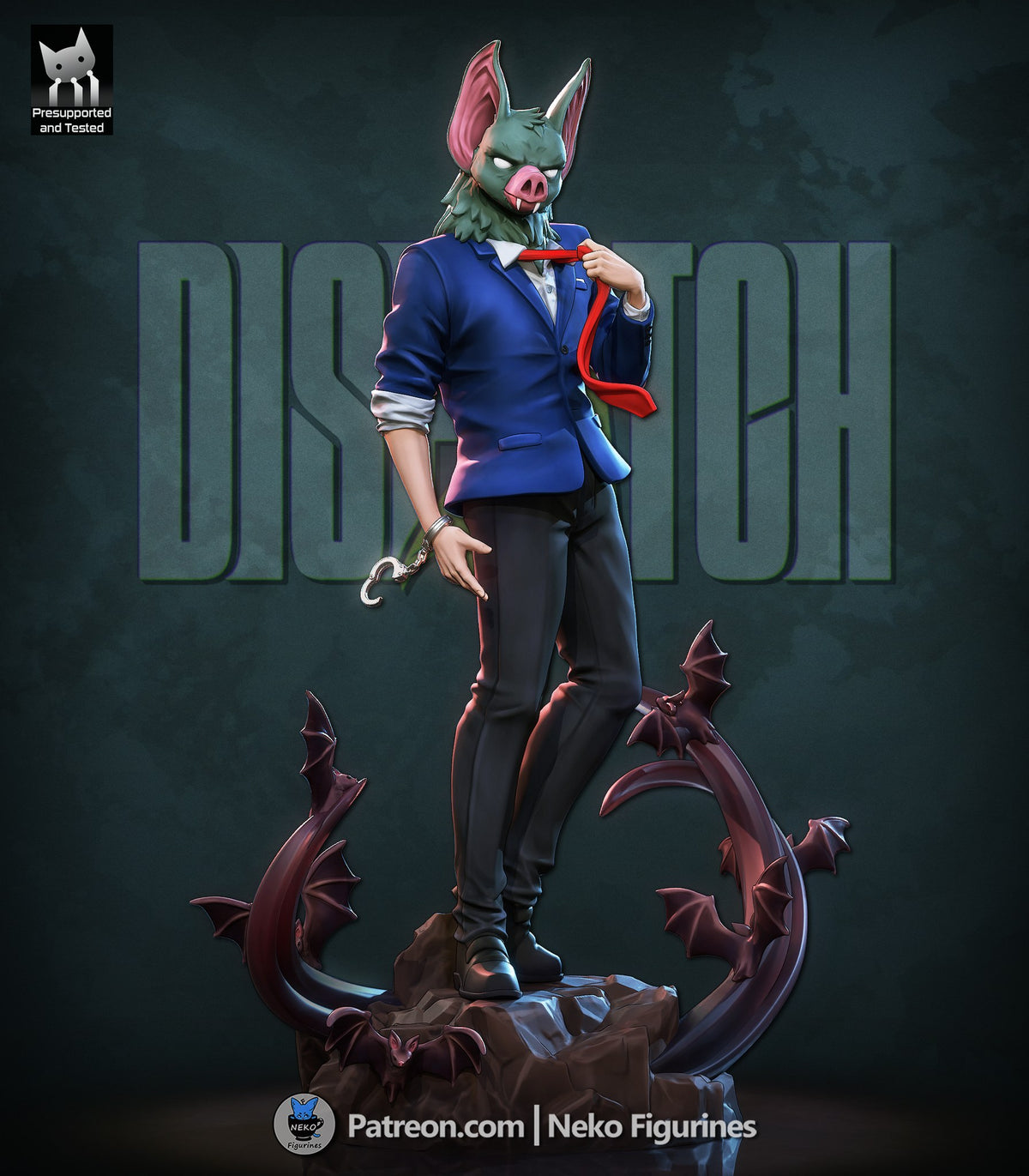 Sonar (Dispatch) resin figure by Neko Figurines — studio render 7