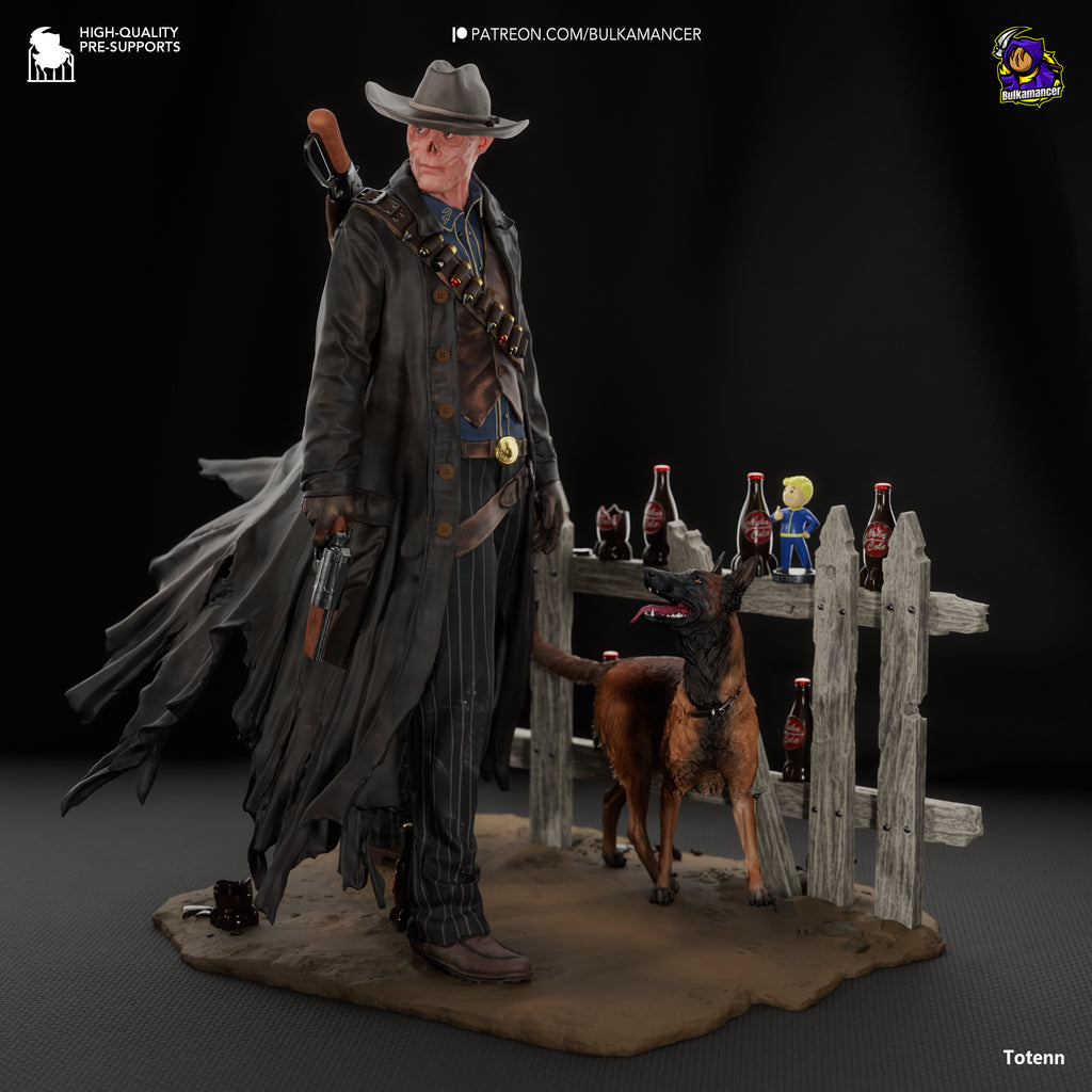 The Ghoul (Fallout) resin figure by Bulkamancer — studio render 3