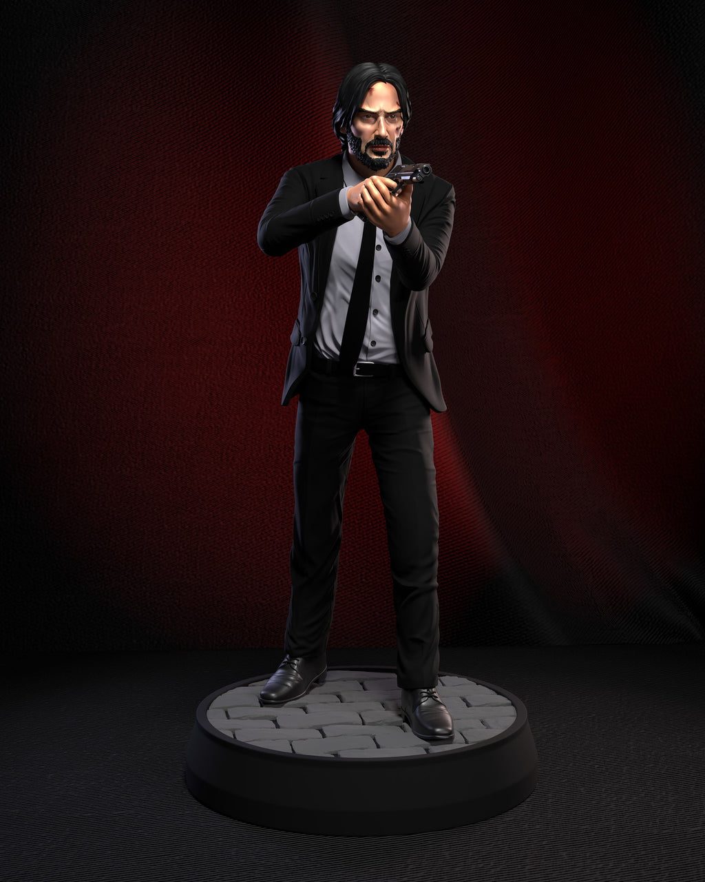 John Wick (John Wick) resin figure by h3LLcreator — studio render 1