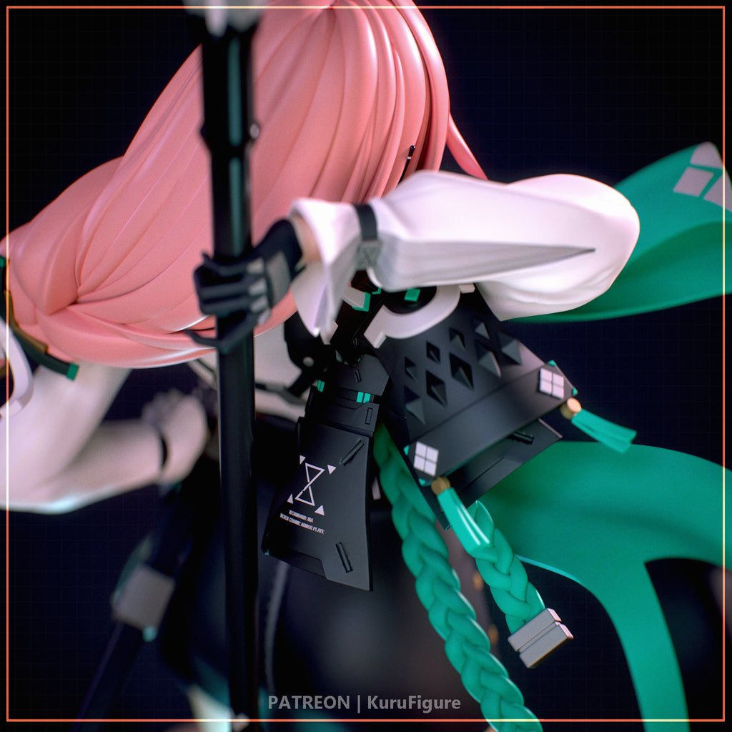 Tsukishiro Yanagi (Zenless Zone Zero) resin figure by Kuru Figures — studio render 3